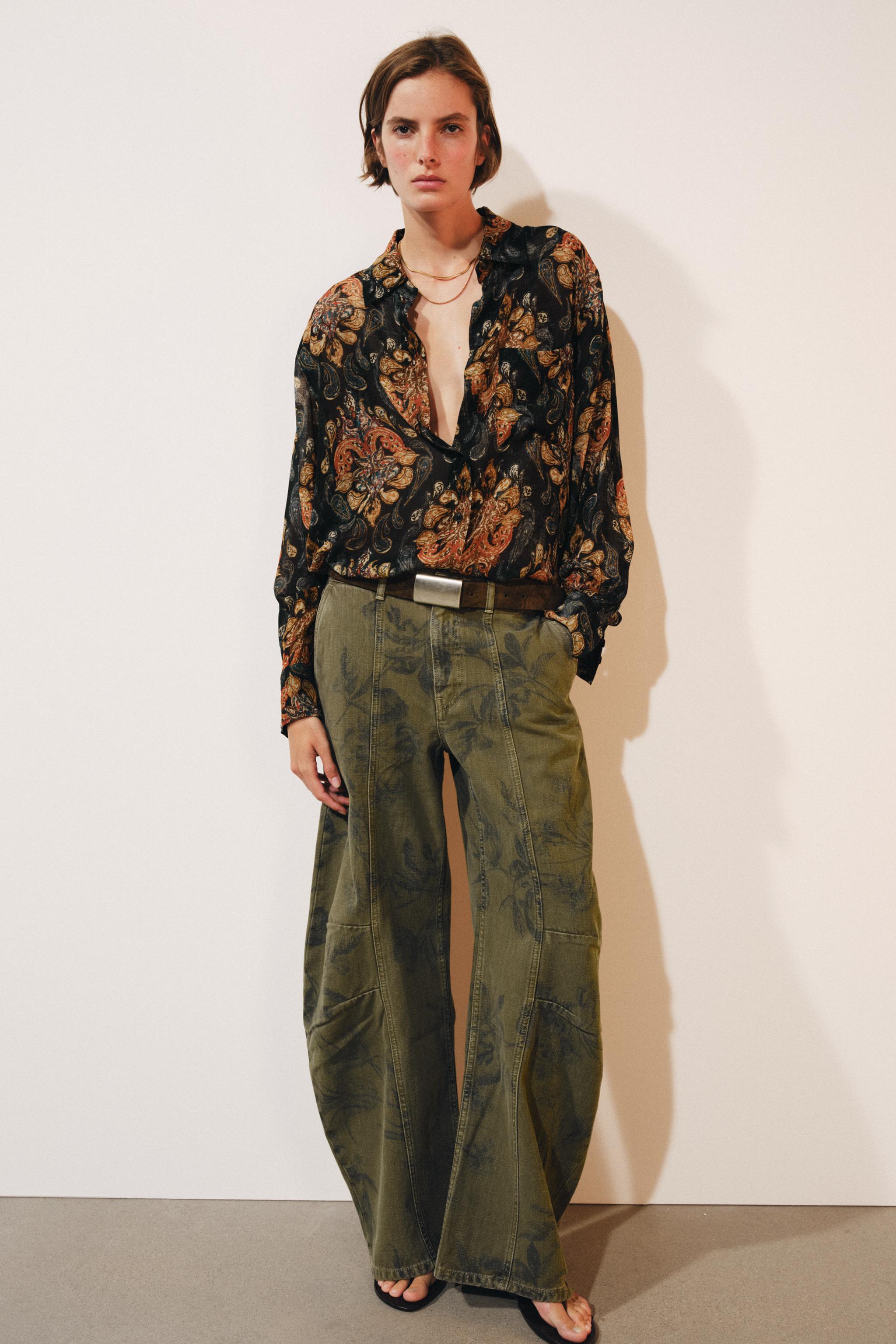 РУБАШКА С ПРИНТОМ — ZW COLLECTION — ZARA