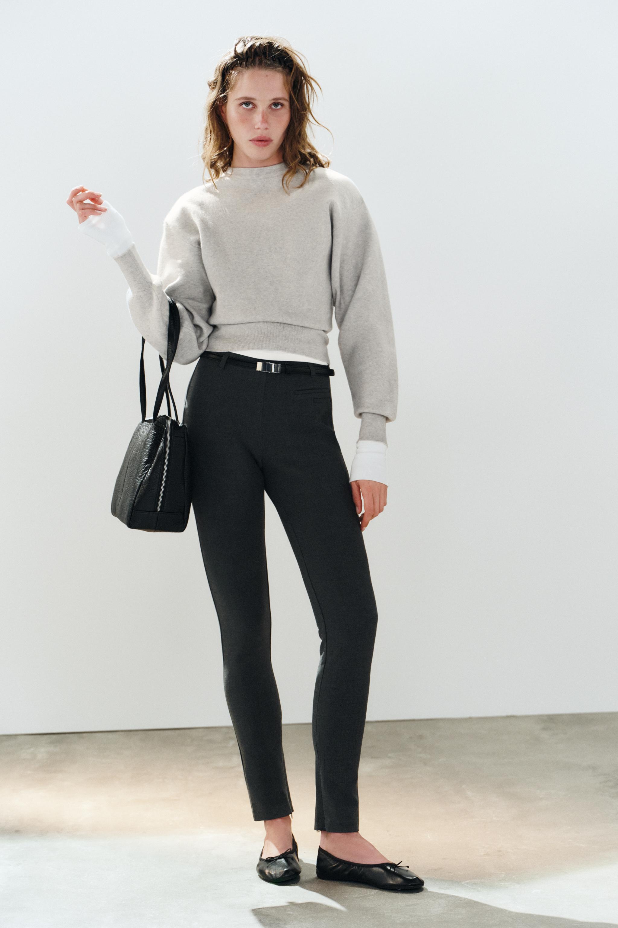 BELTED LEGGINGS — ZARA