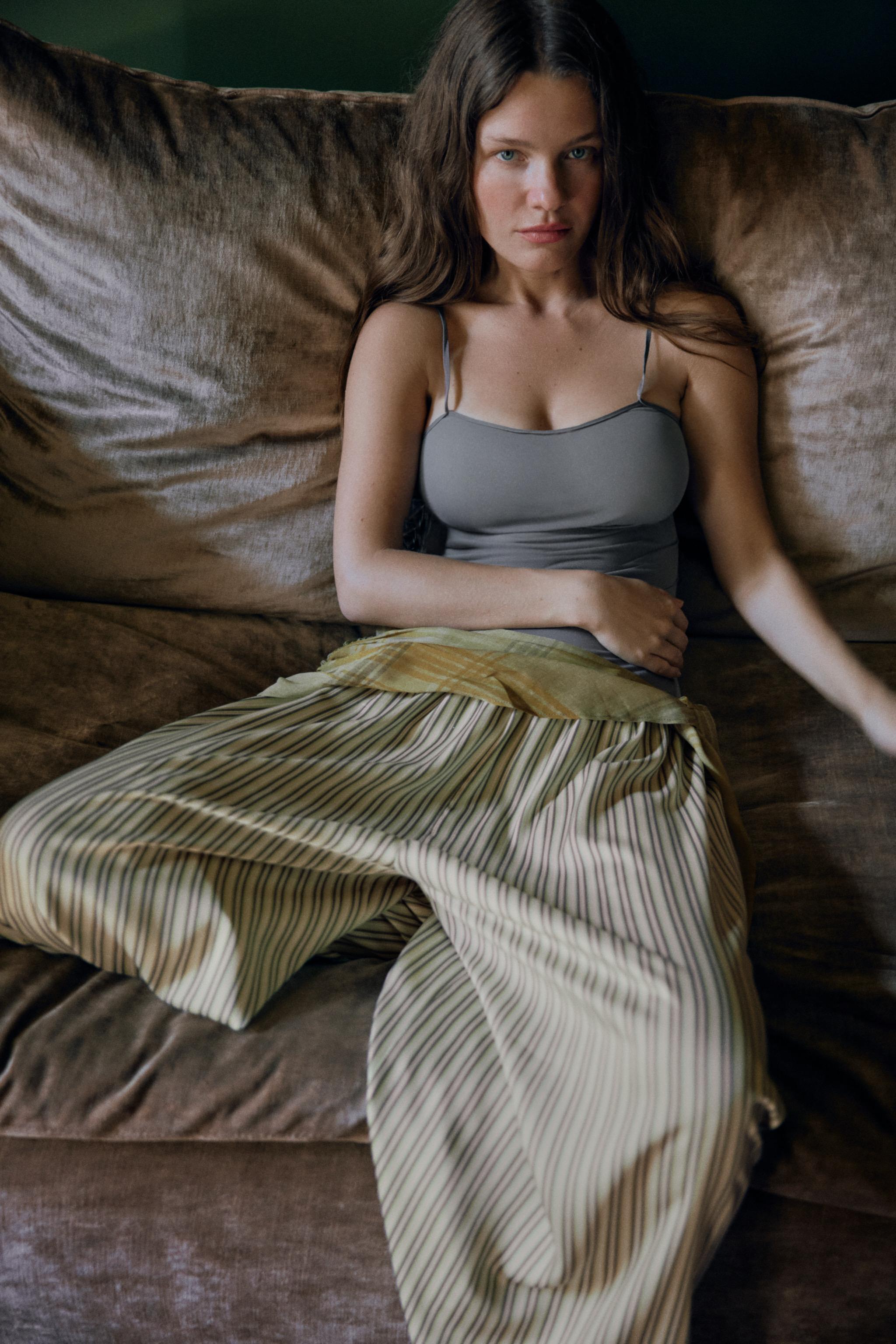 Топ из фатина с тонкими бретелями — ZARA