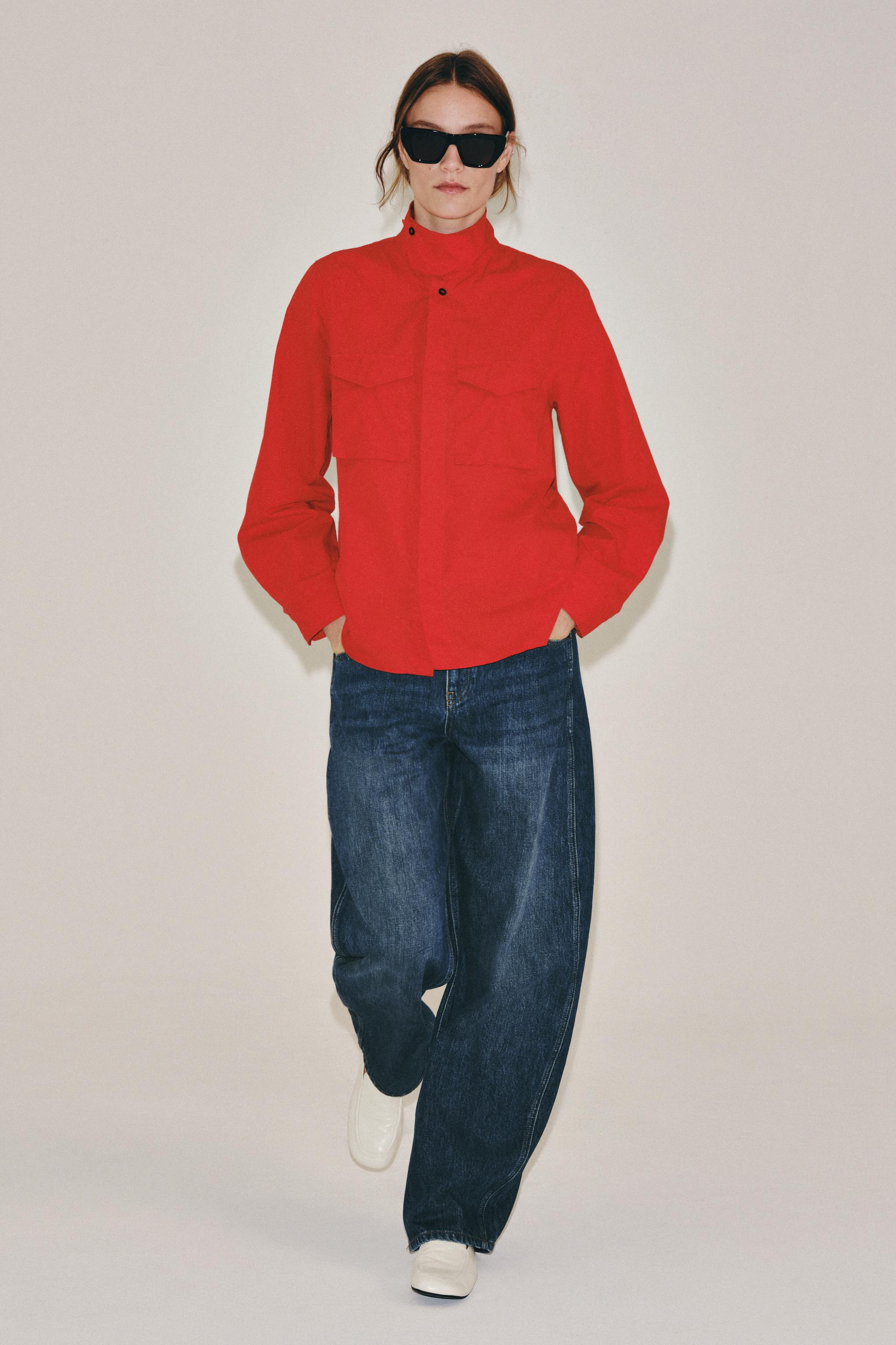 Рубашка с карманами из коллекции ZW COLLECTION — ZARA
