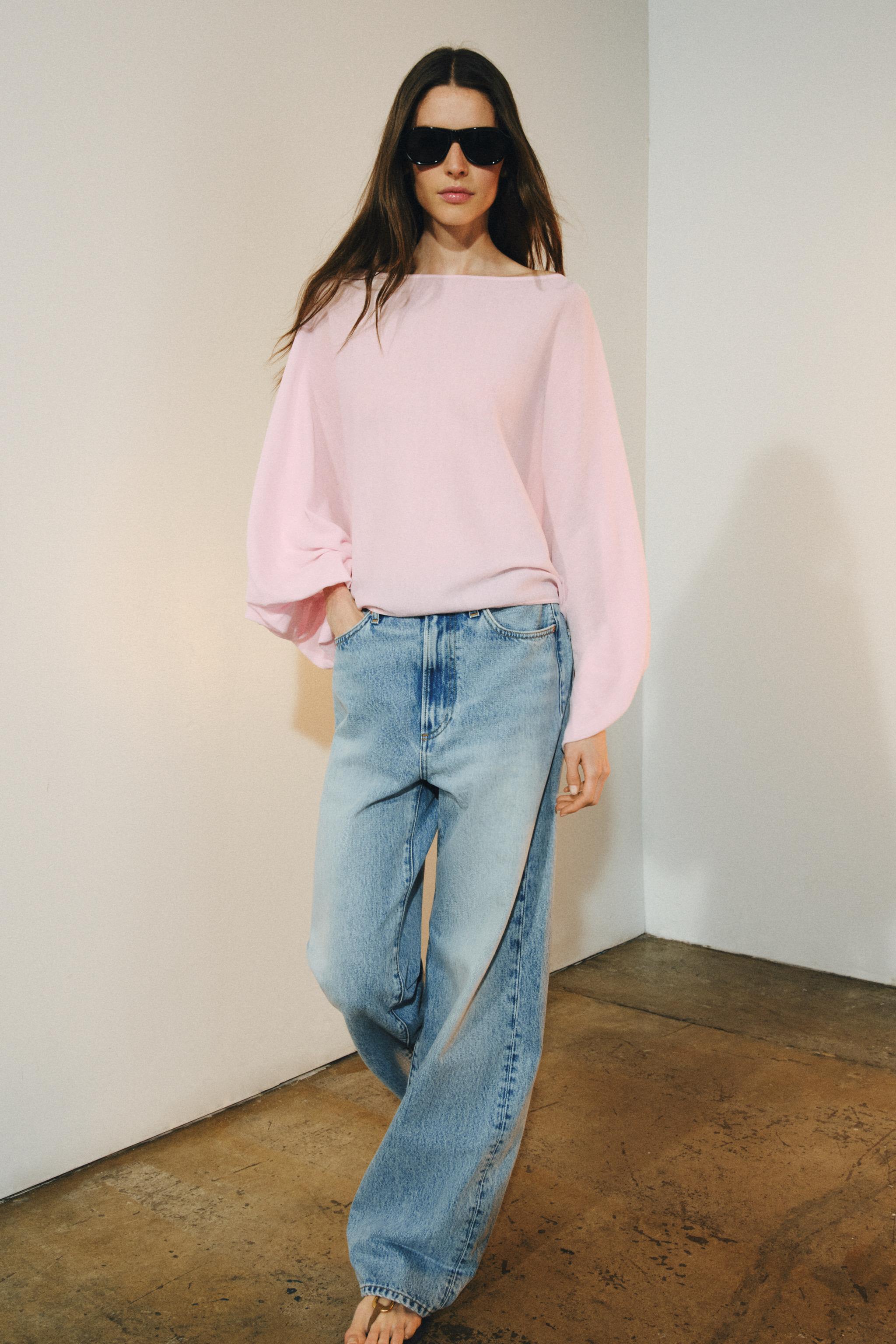 СВИТЕР С ОБЪЕМНЫМИ РУКАВАМИ — ZARA