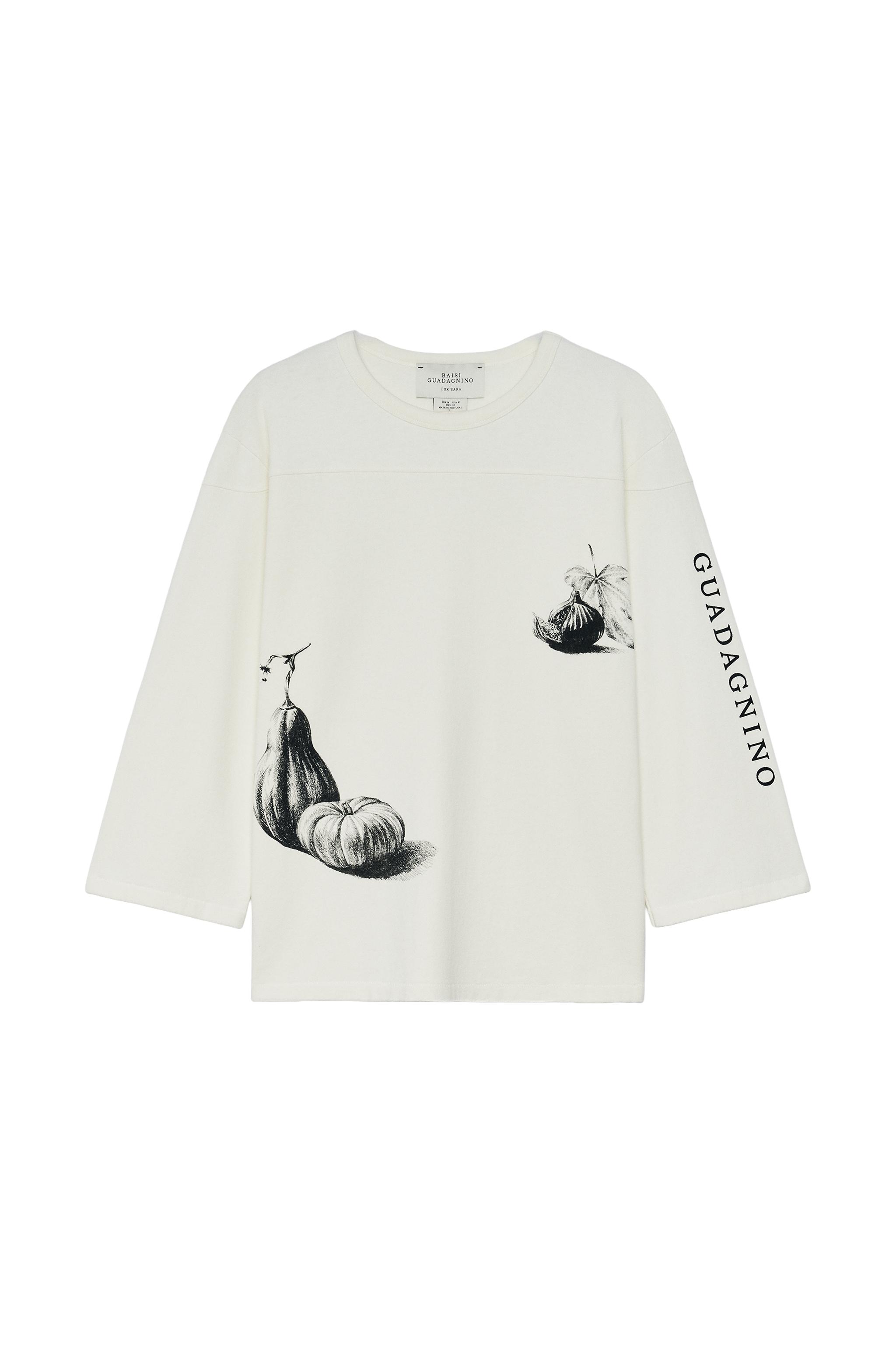 CONTRAST PRINT REGULAR FIT T-SHIRT — ZARA