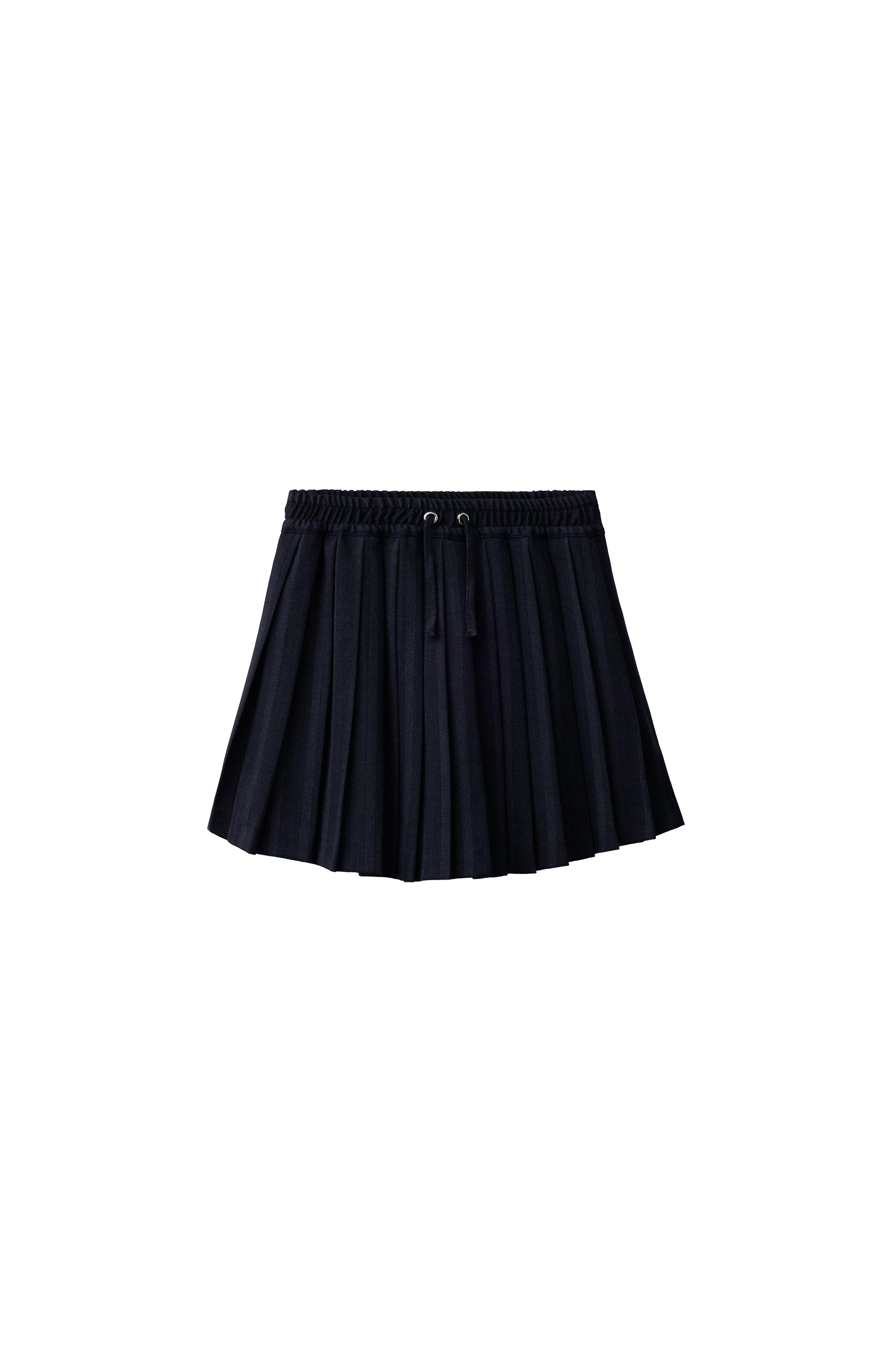 Юбка в складки в полоску — ZARA