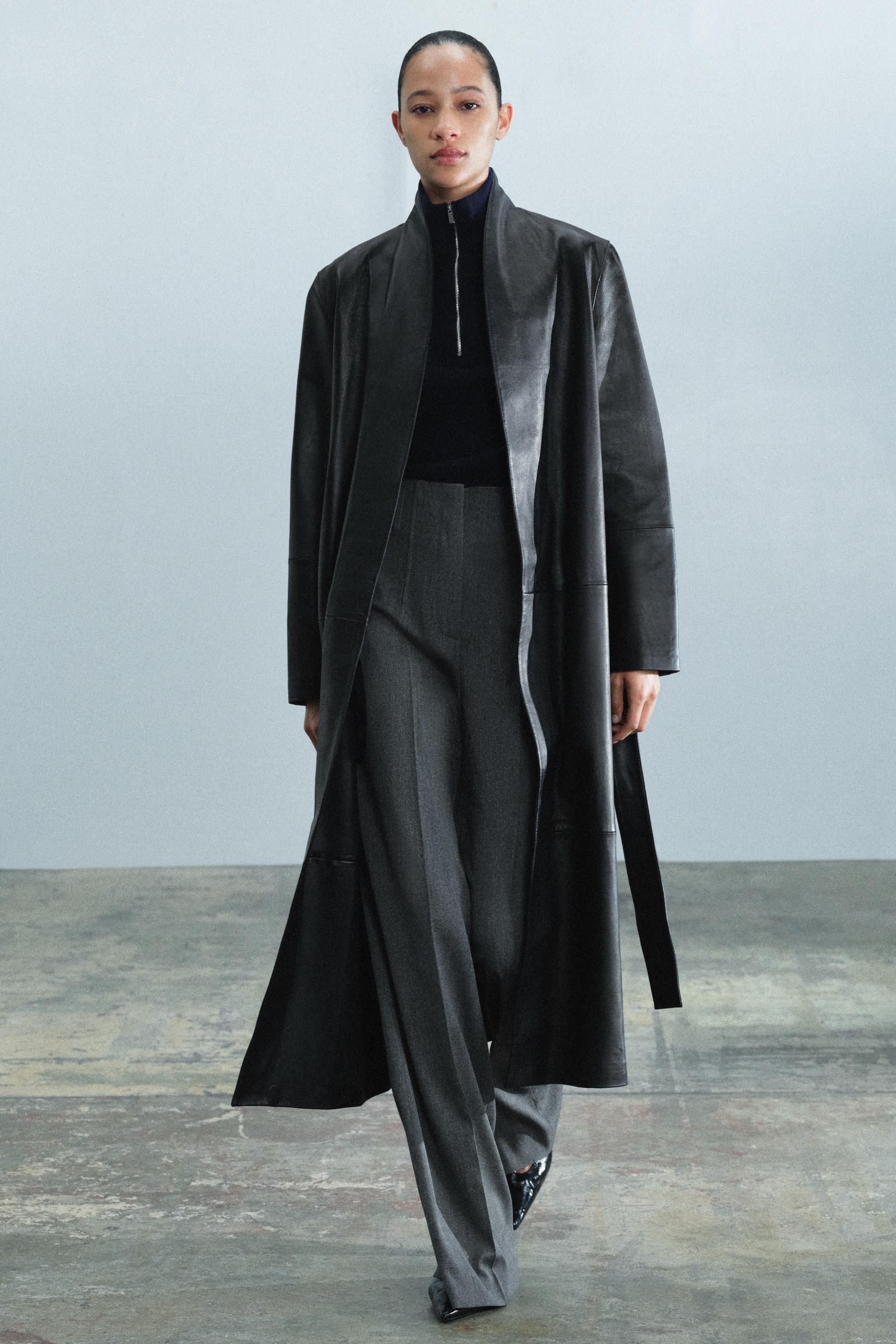 Брюки ZW COLLECTION с высокой посадкой — ZARA