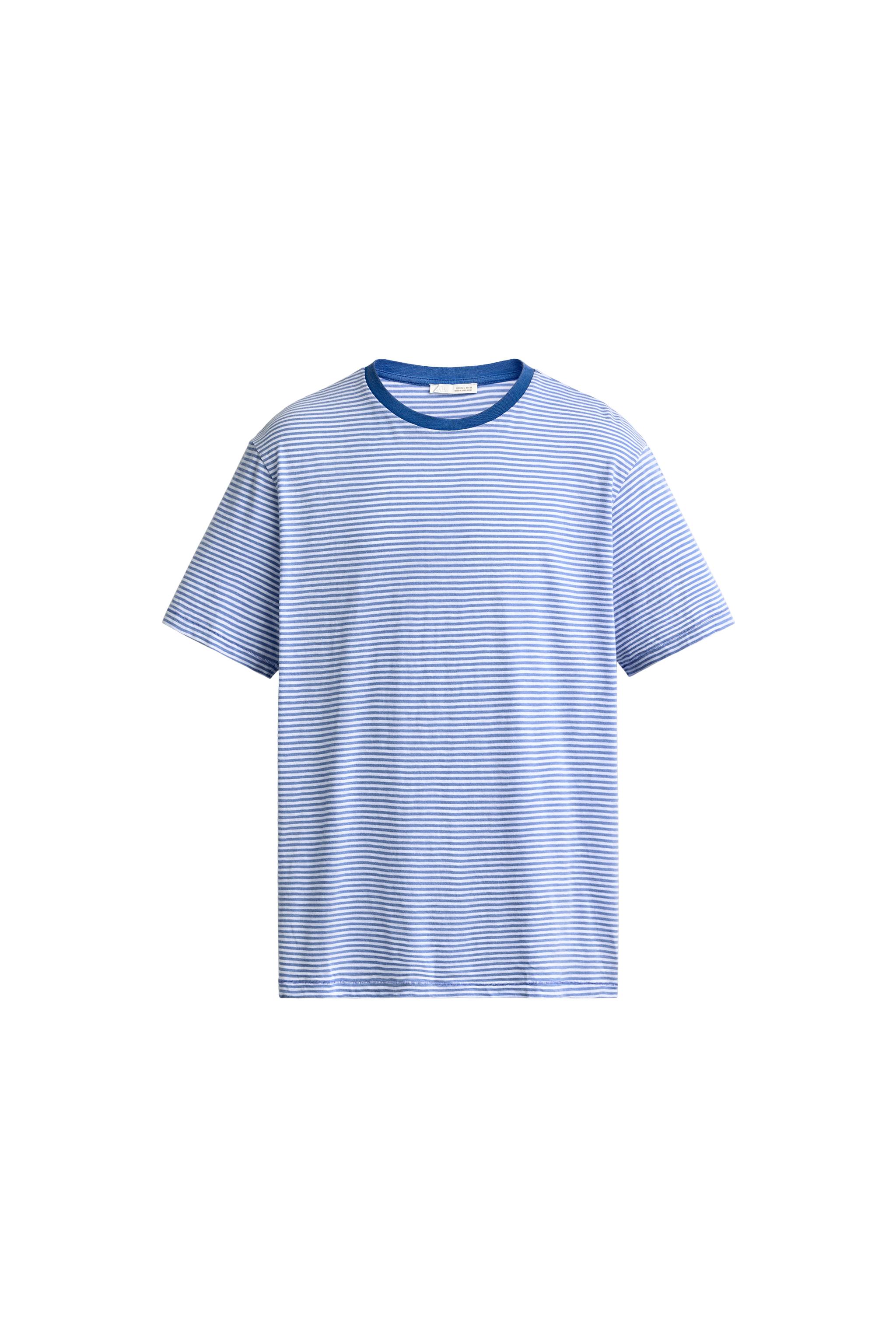Футболка классического кроя в полоску — ZARA