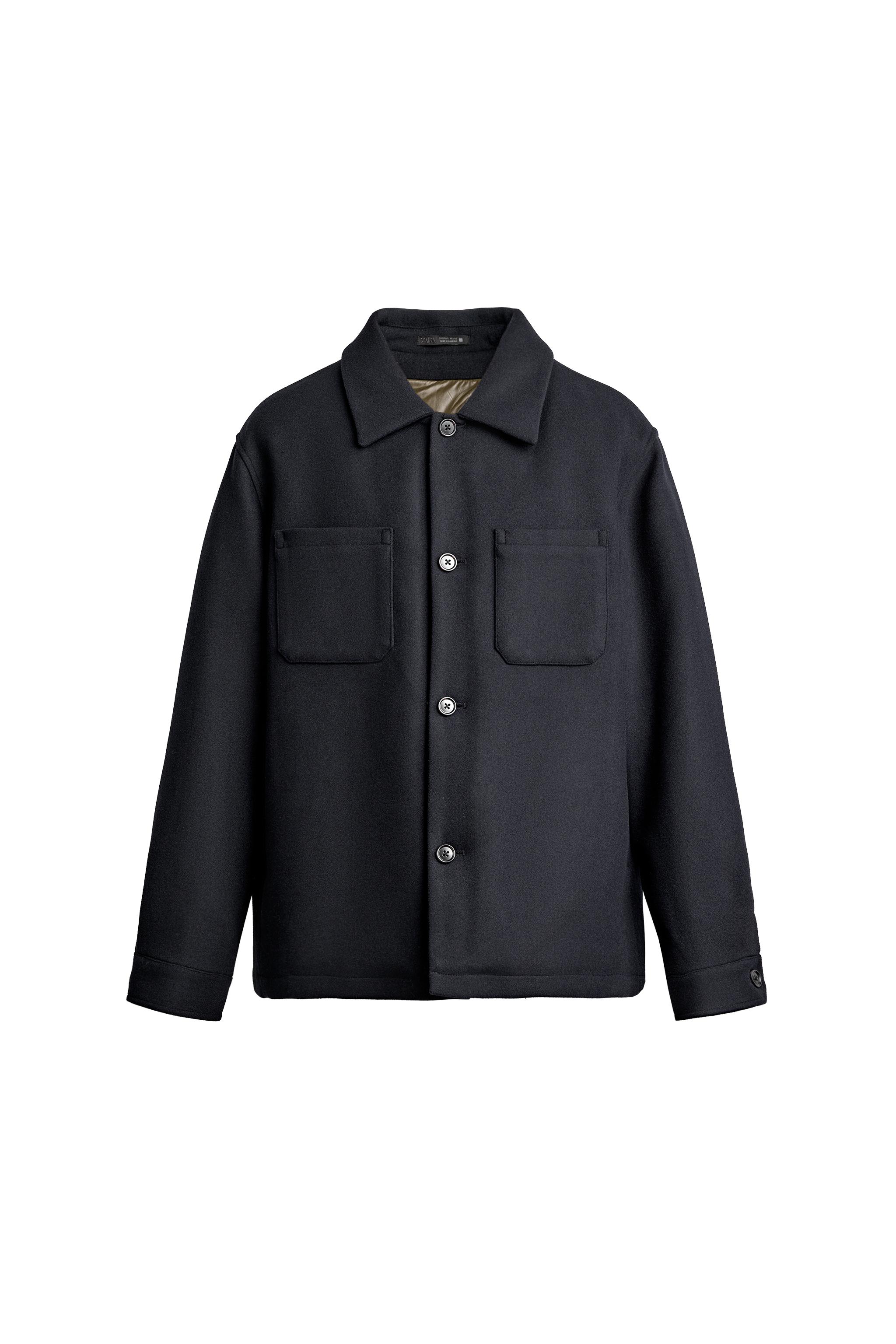 CONTRAST PADDED OVERSHIRT — ZARA