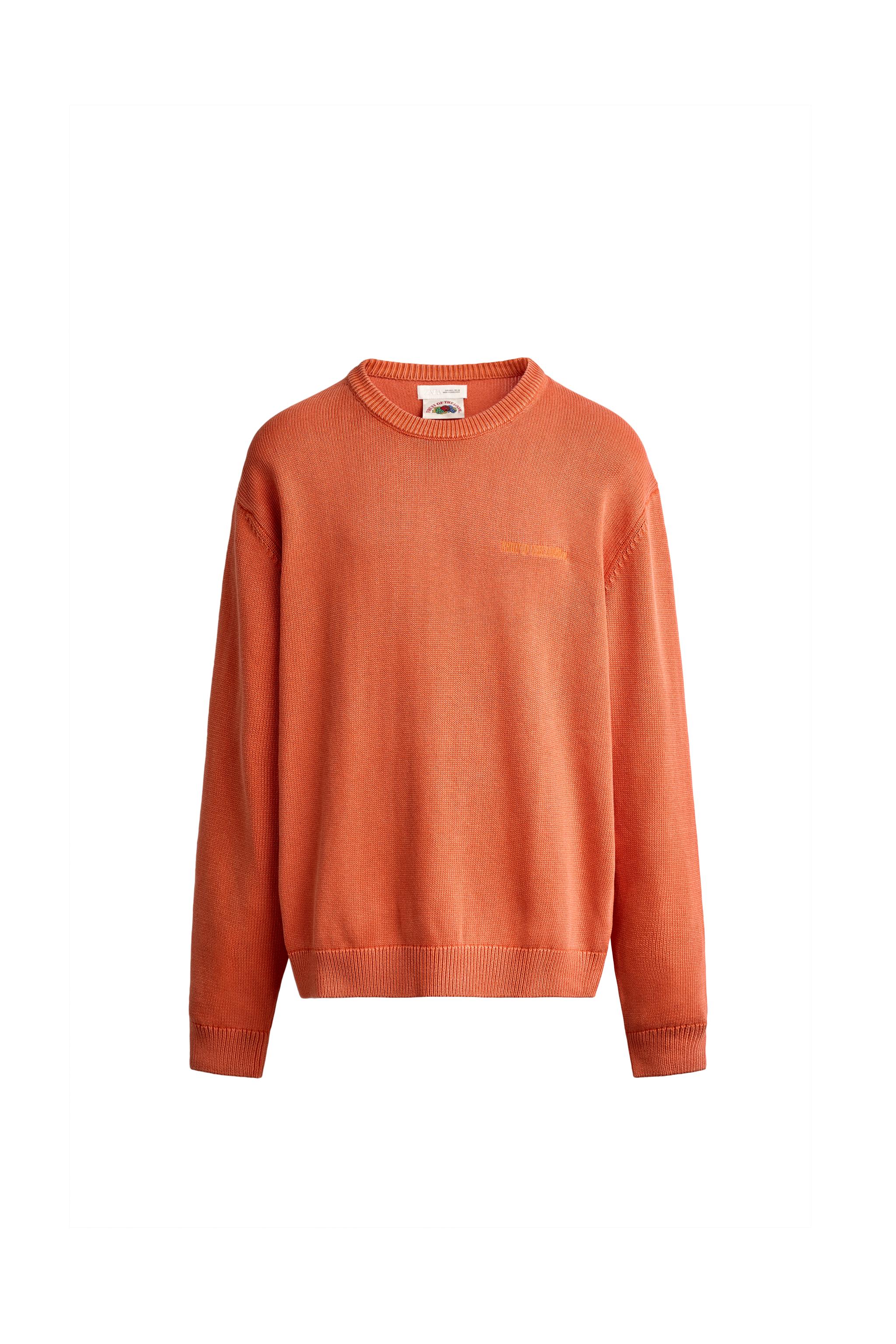 Джемпер из 100% хлопка с вышивкой Fruit of the Loom™ — ZARA