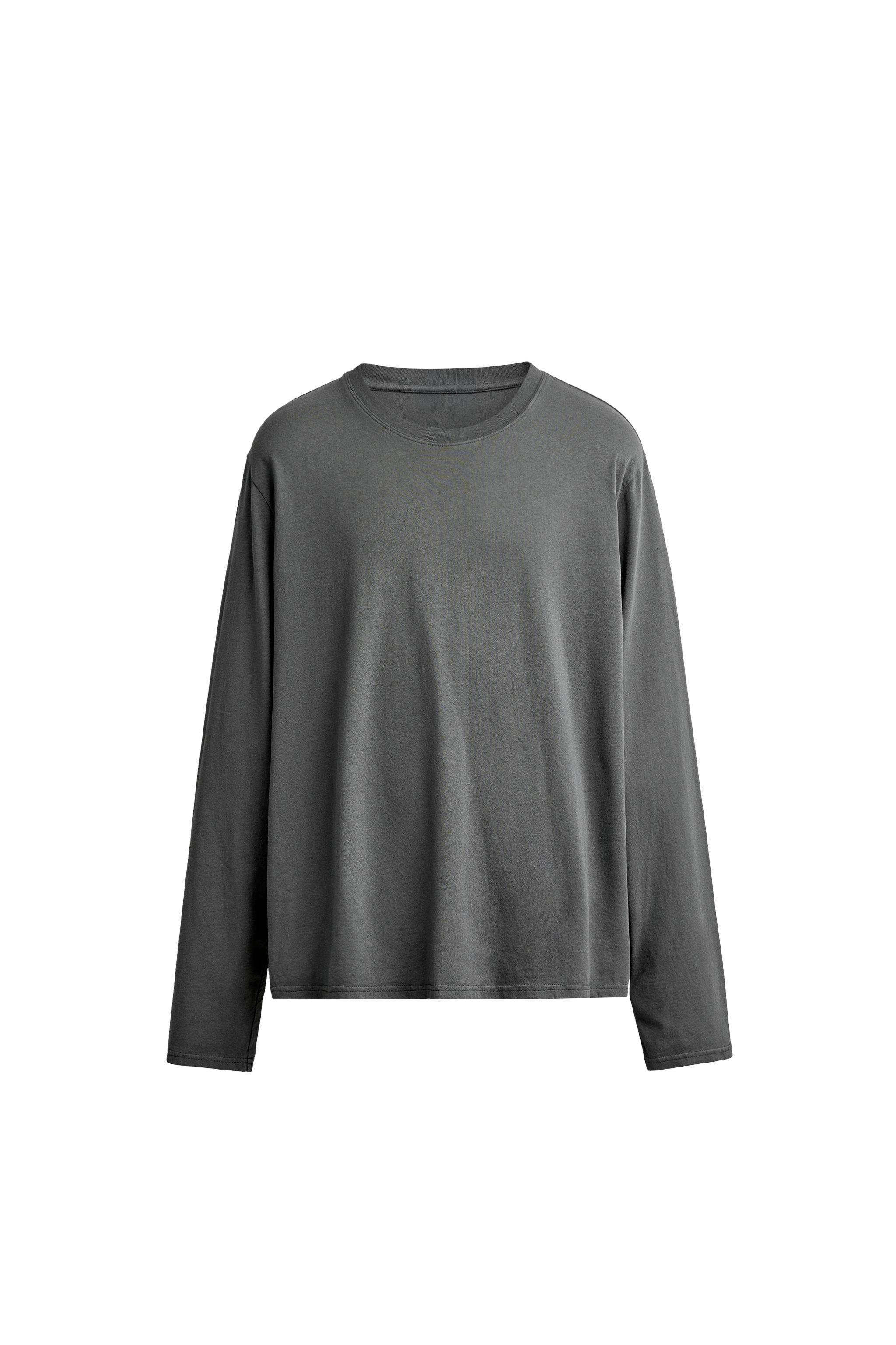 Футболка свободного кроя с длинным рукавом — ZARA