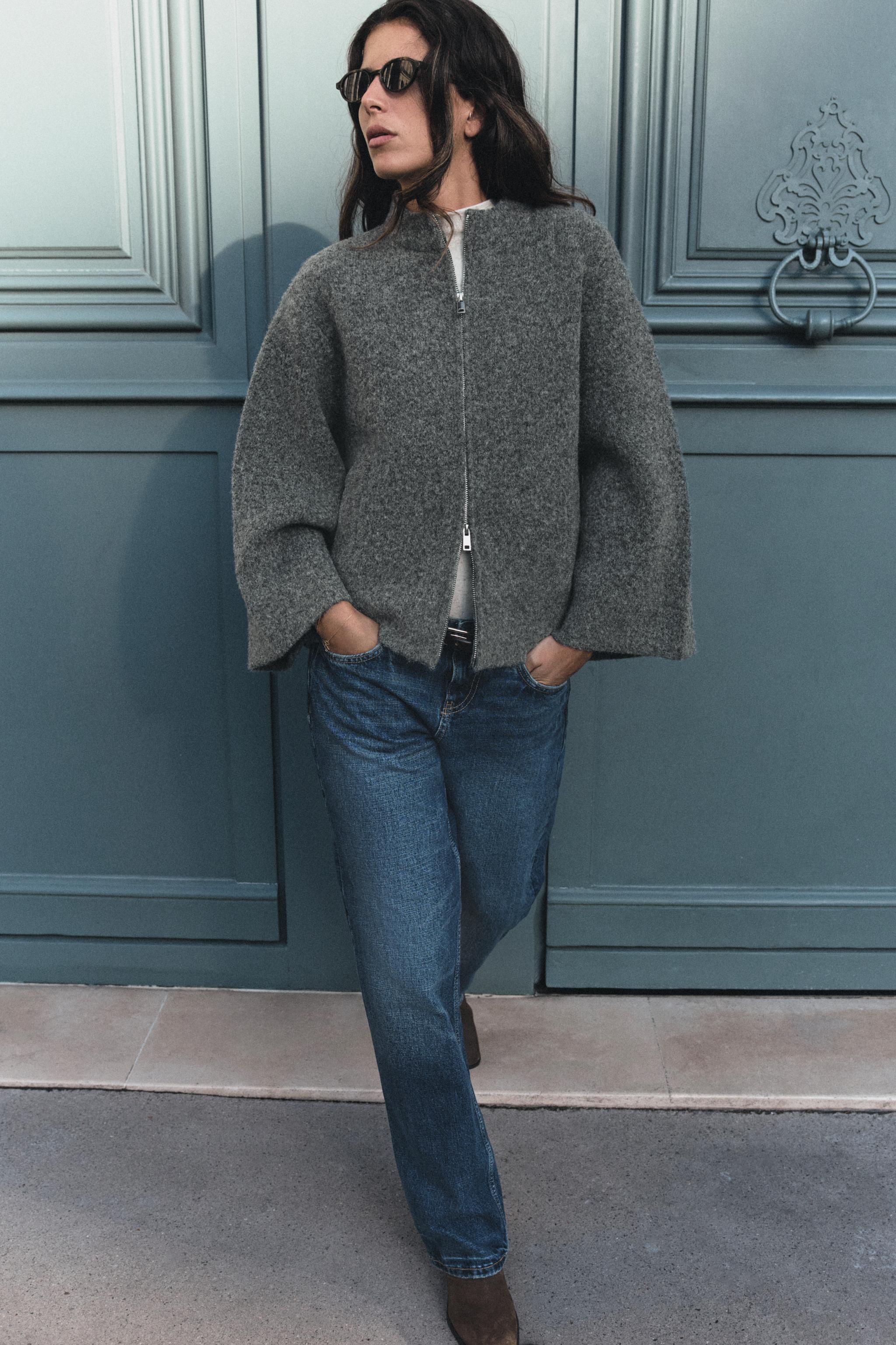 WIDE SLEEVE CARDIGAN — ZARA
