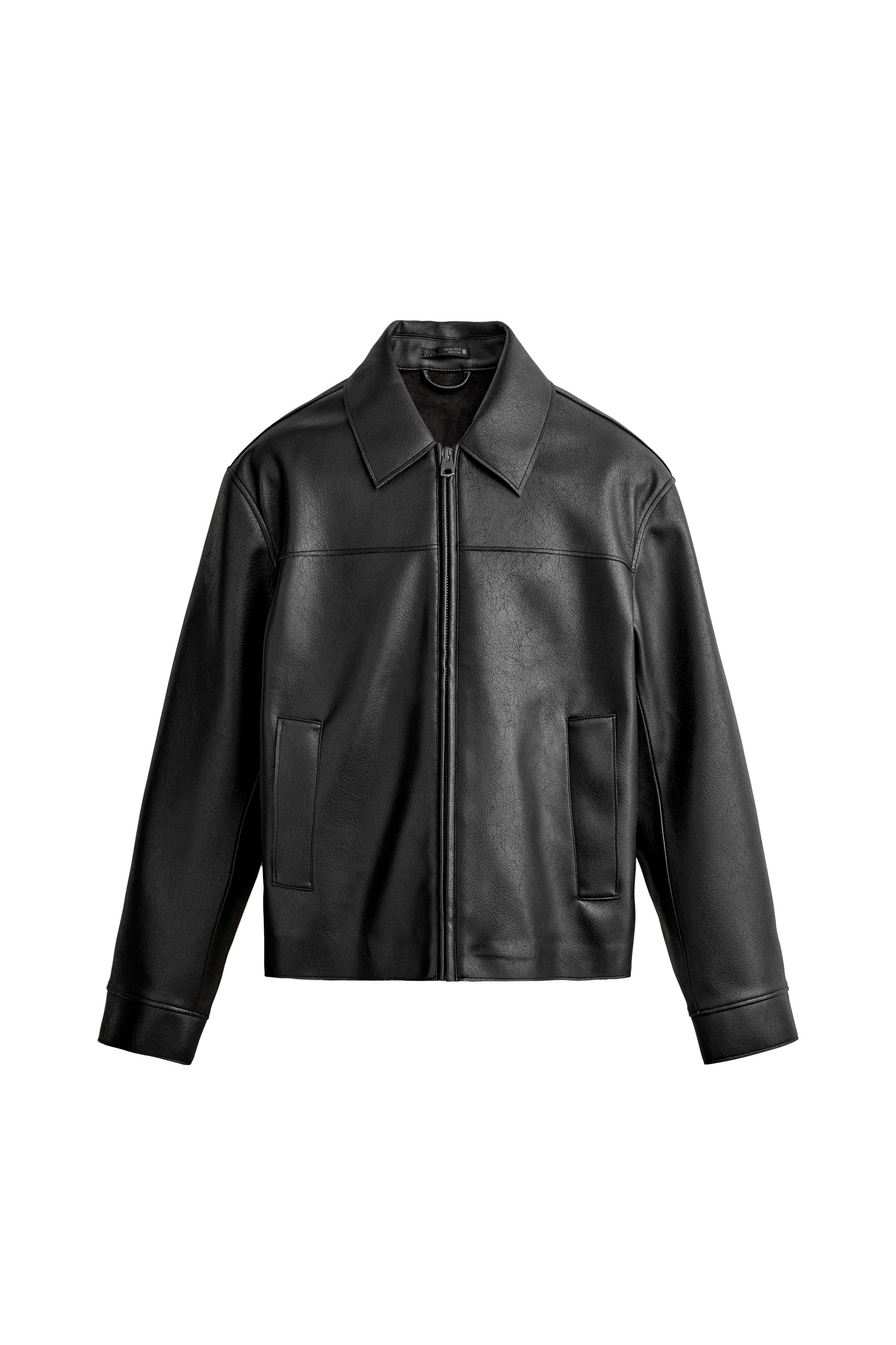 КУРТКА ИЗ ИСКУССТВЕННОЙ КОЖИ — ZARA