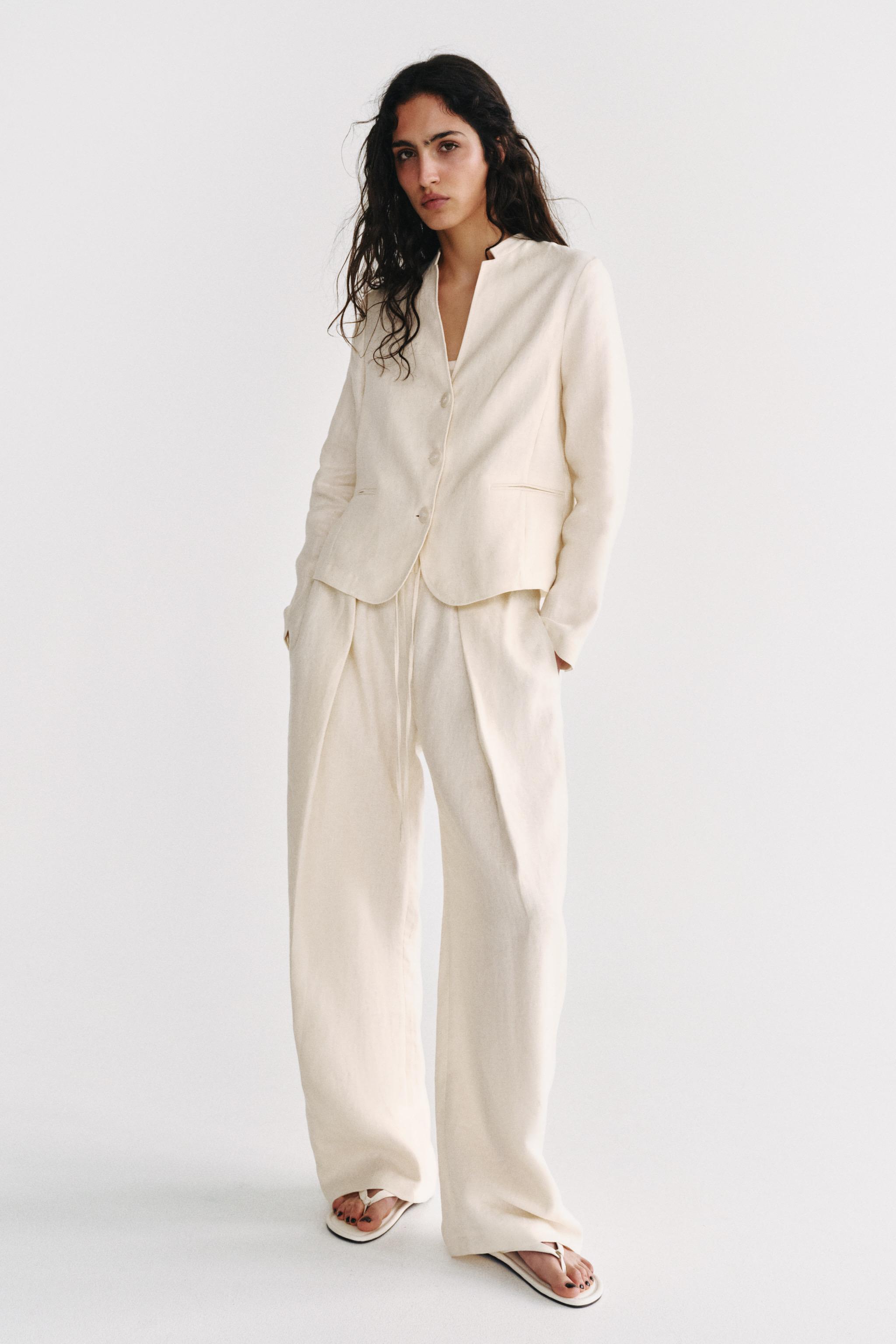 БЛЕЙЗЕР ИЗ 100% ЛЬНА — ZW COLLECTION — ZARA