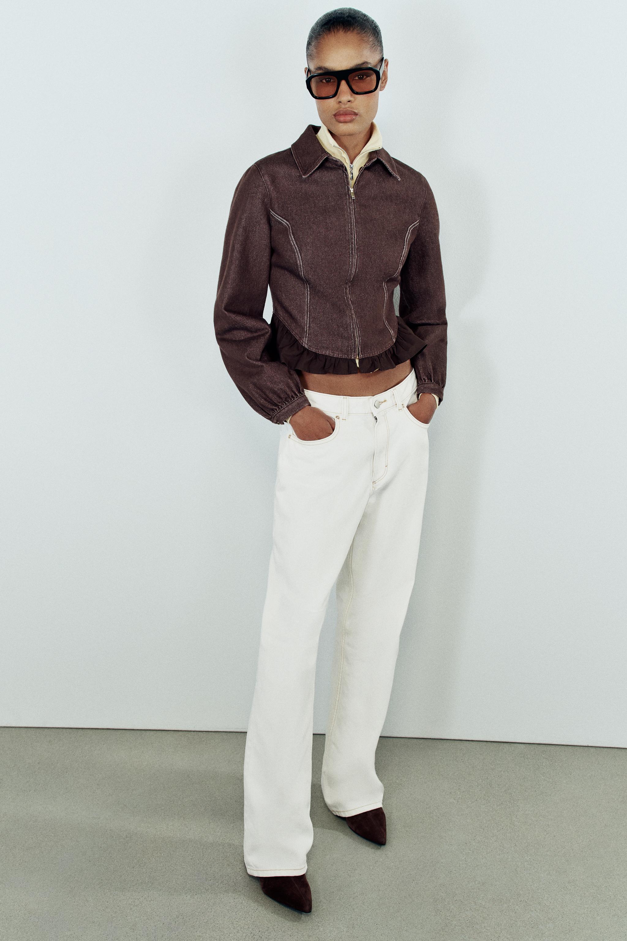 Джинсовая рубашка Z1975 с контрастным низом — ZARA