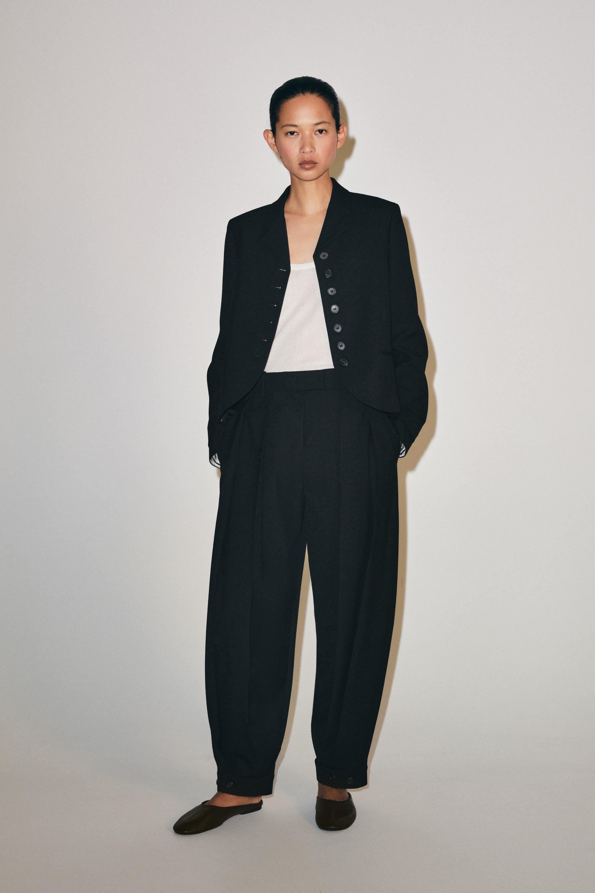 БЛЕЙЗЕР ПРЯМОГО КРОЯ С ПУГОВИЦАМИ — ZW COLLECTION — ZARA