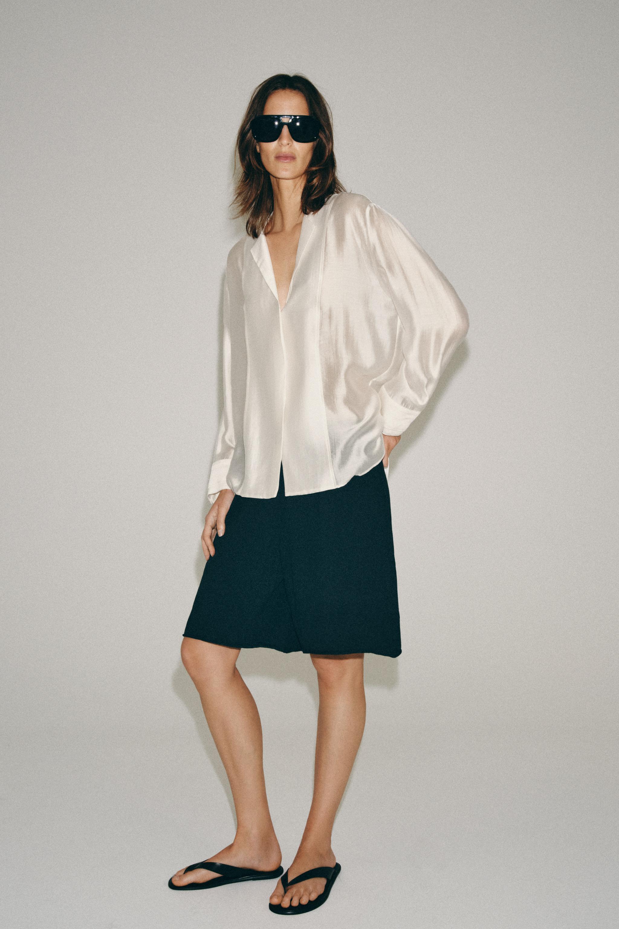 СТРУЯЩАЯСЯ РУБАШКА ZW COLLECTION — ZARA