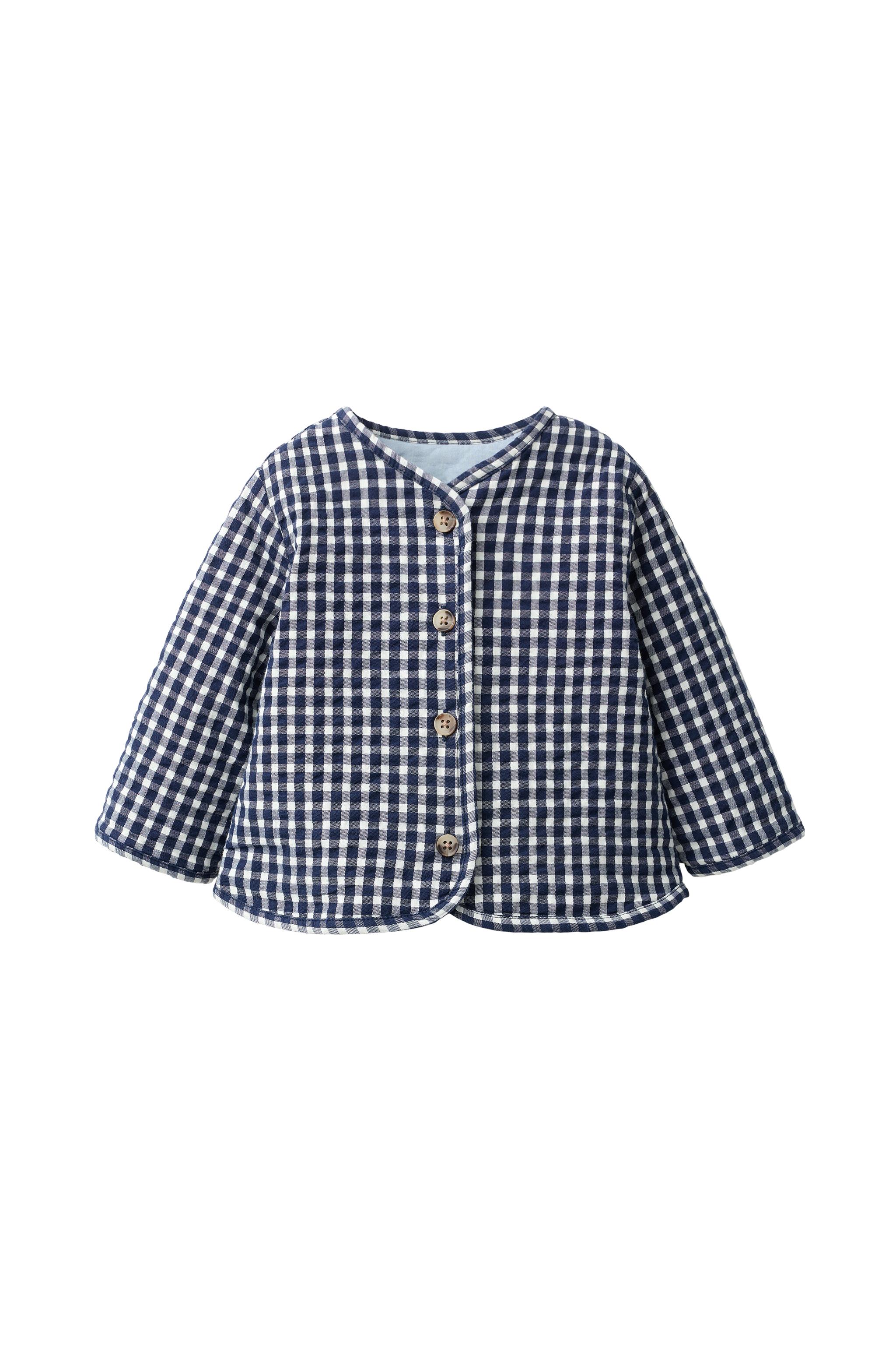 Пуховик в мелкую клетку — ZARA
