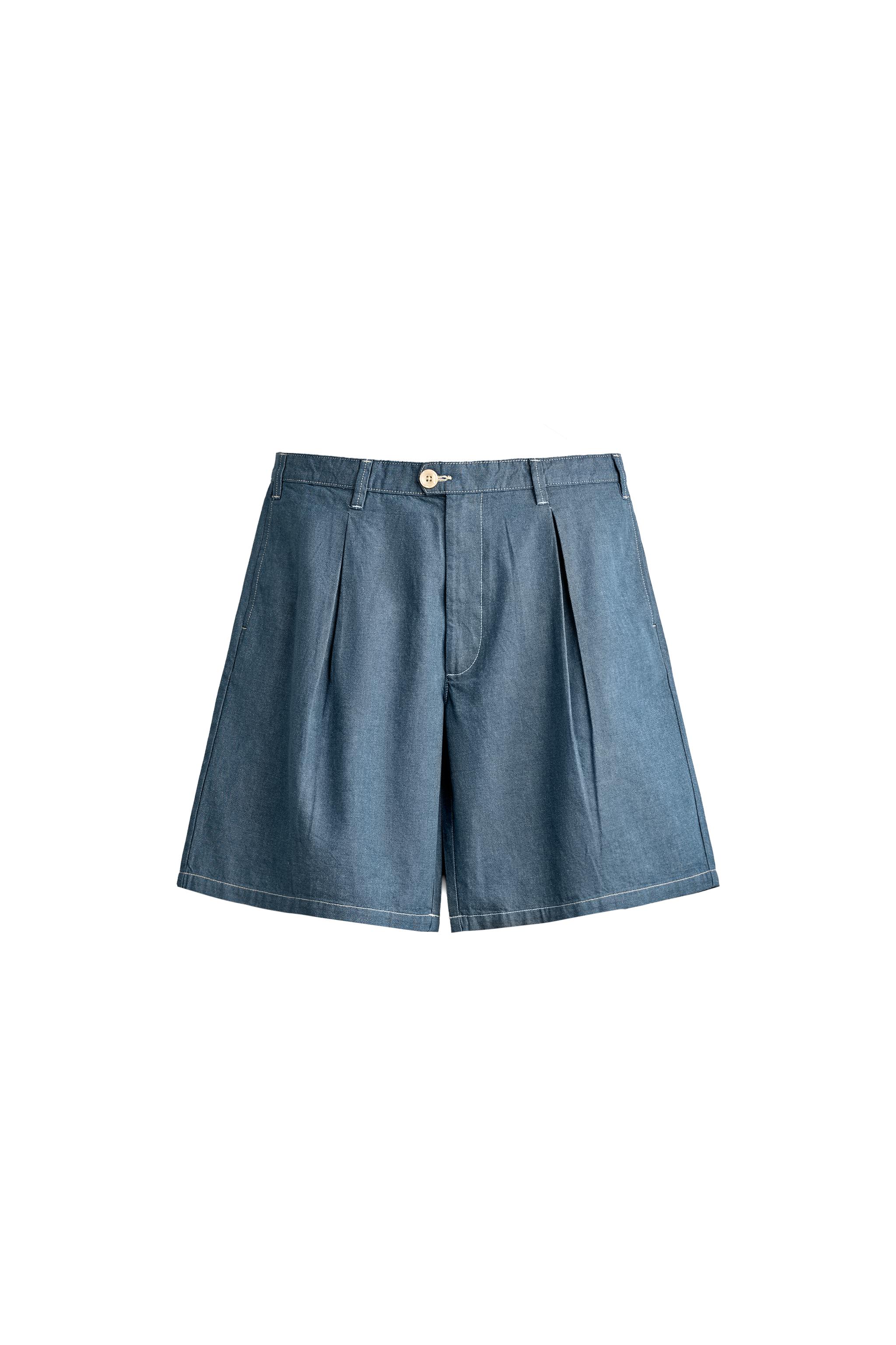 ЛЕГКИЕ ДЖИНСОВЫЕ ШОРТЫ С ЗАЩИПАМИ — ZARA