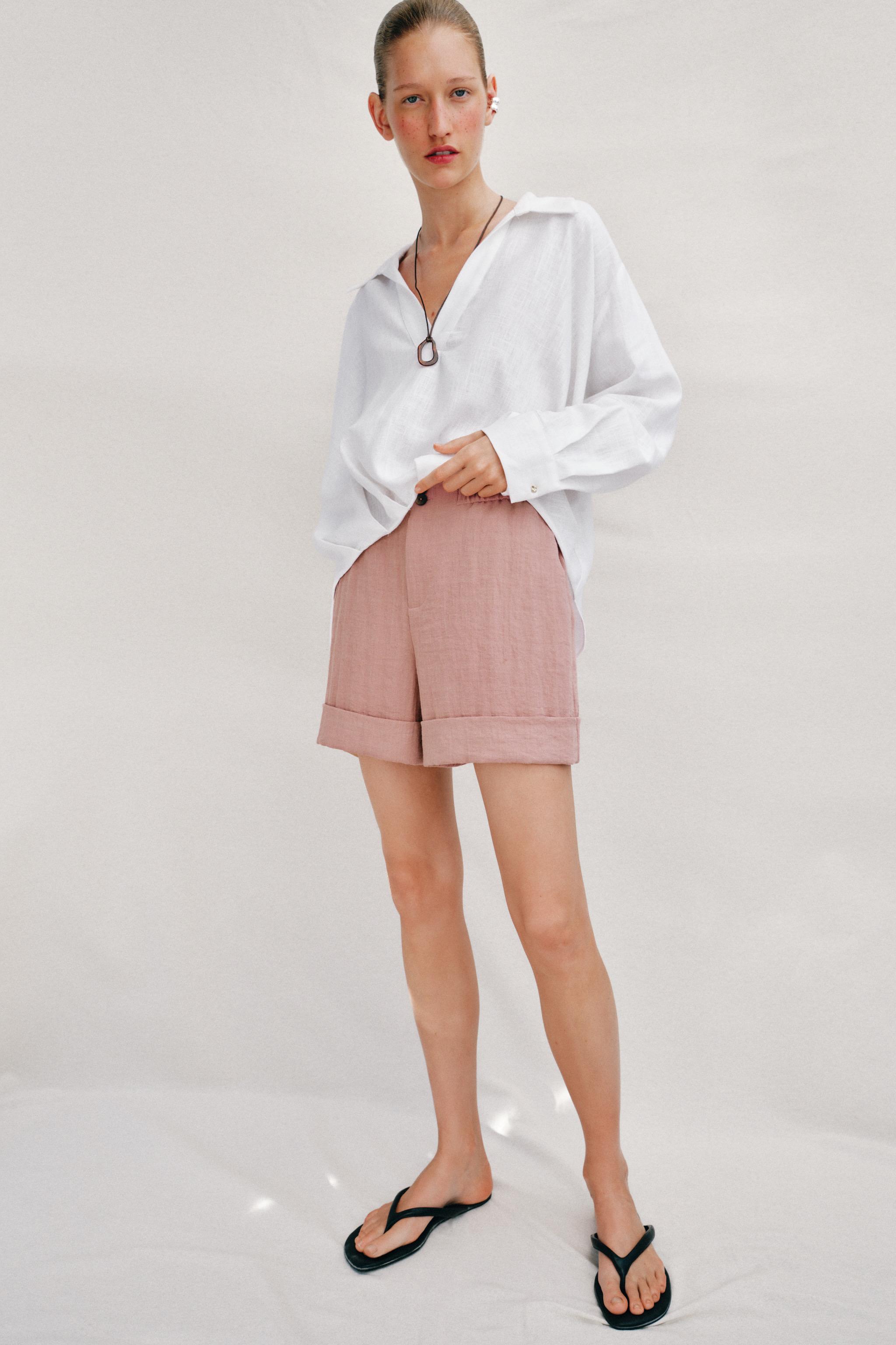 Бермуды с отворотами — ZARA