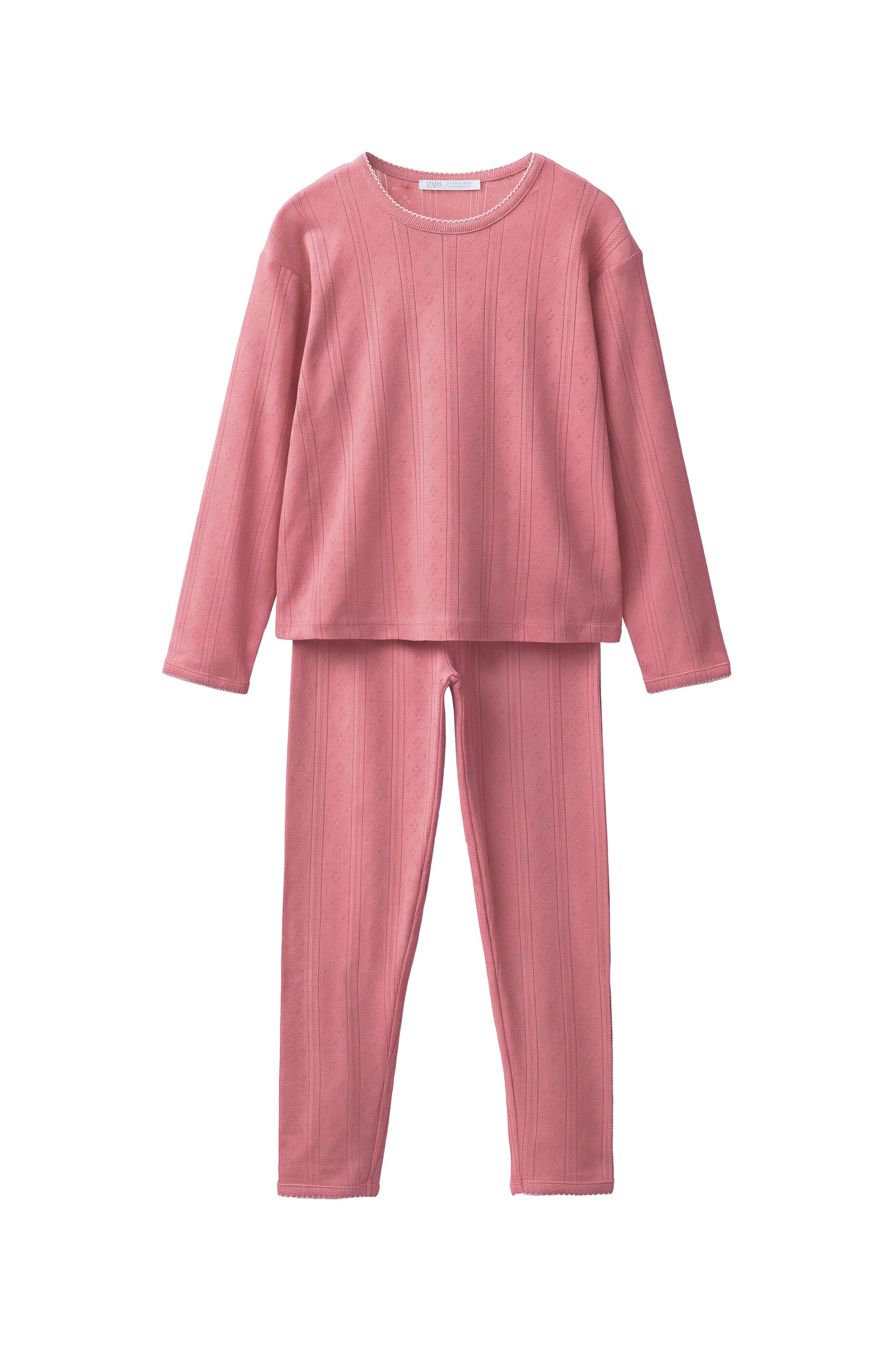 Пижама 6-14 лет с декоративной строчкой — ZARA