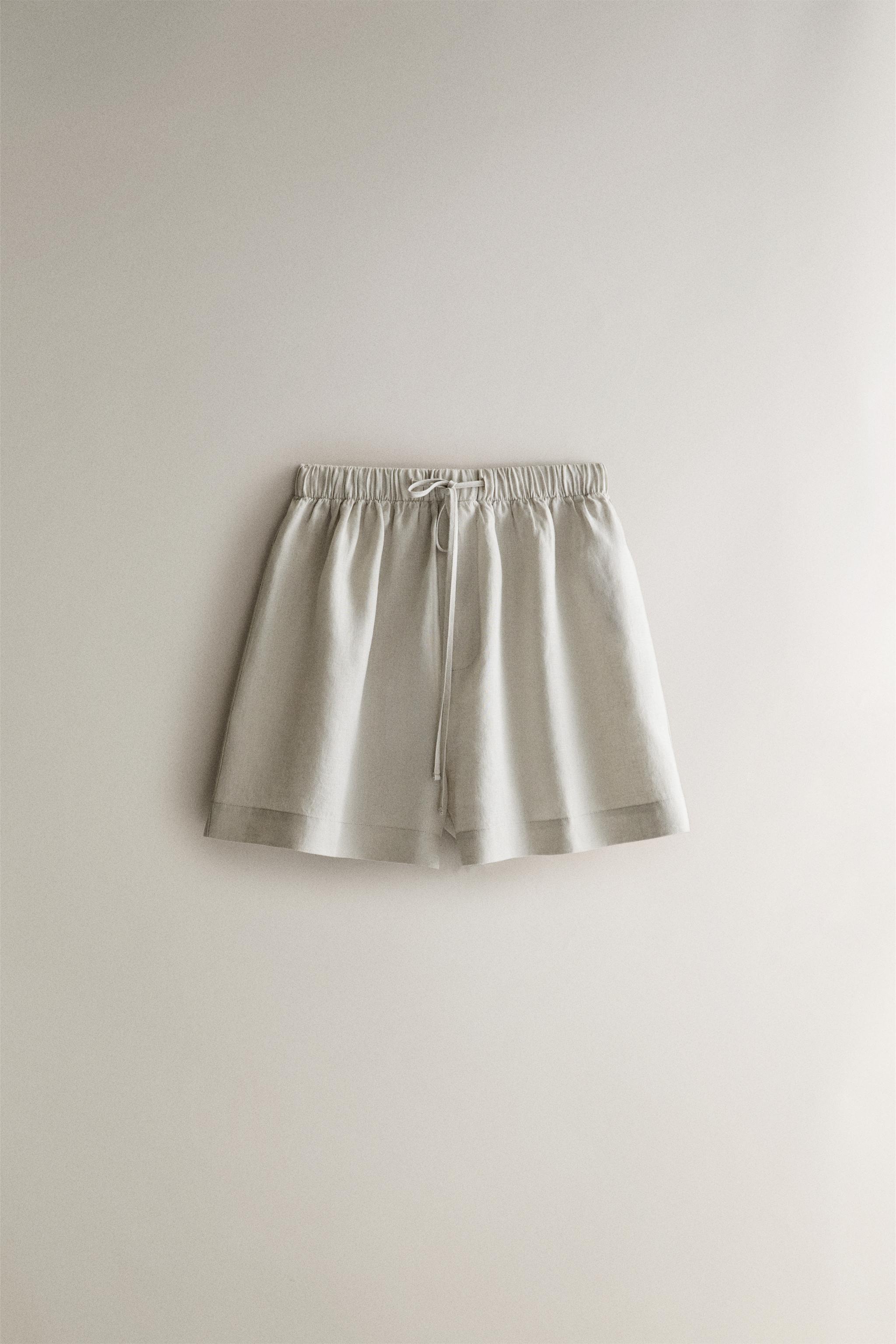 Шорты из льна — ZARA