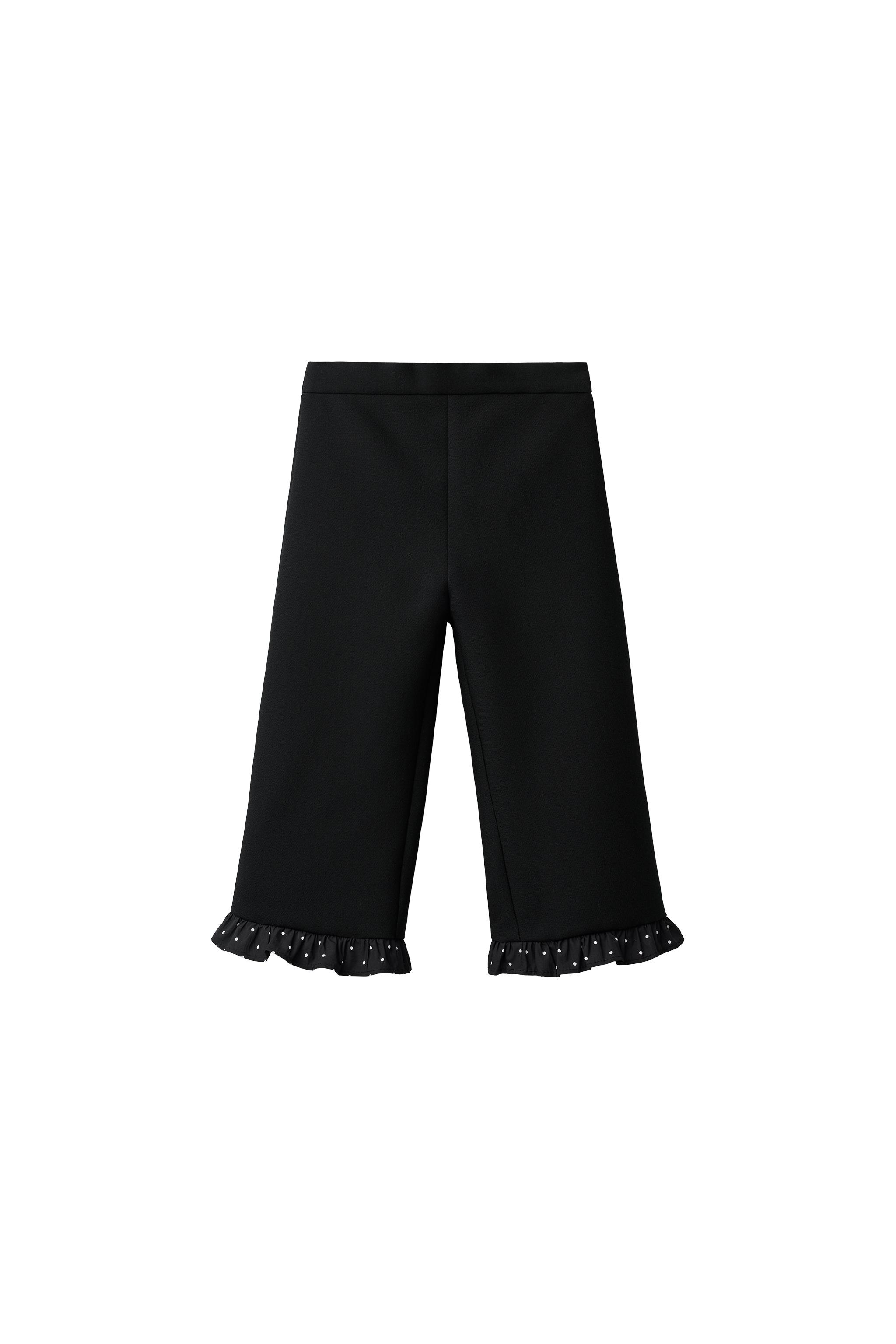 Кюлоты с воланом по низу — ZARA