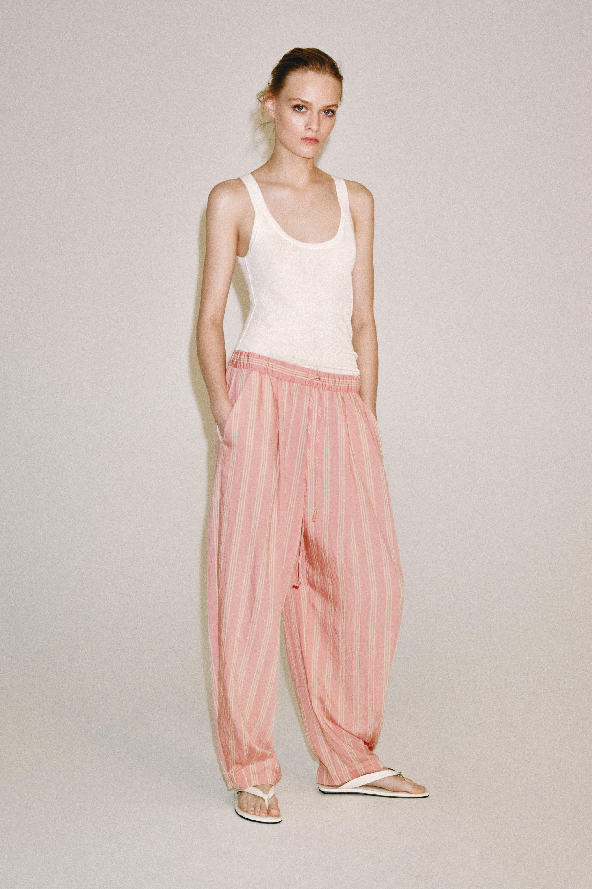 Брюки-шаровары ZW COLLECTION в полоску — ZARA