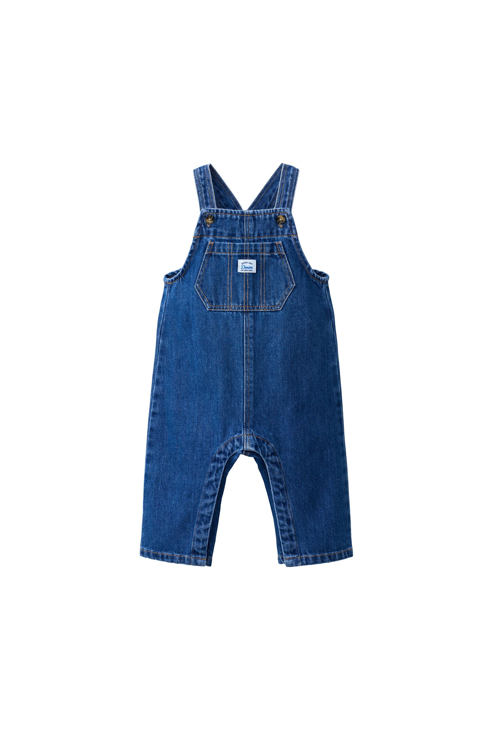 Комбинезон из денима полной длины — ZARA