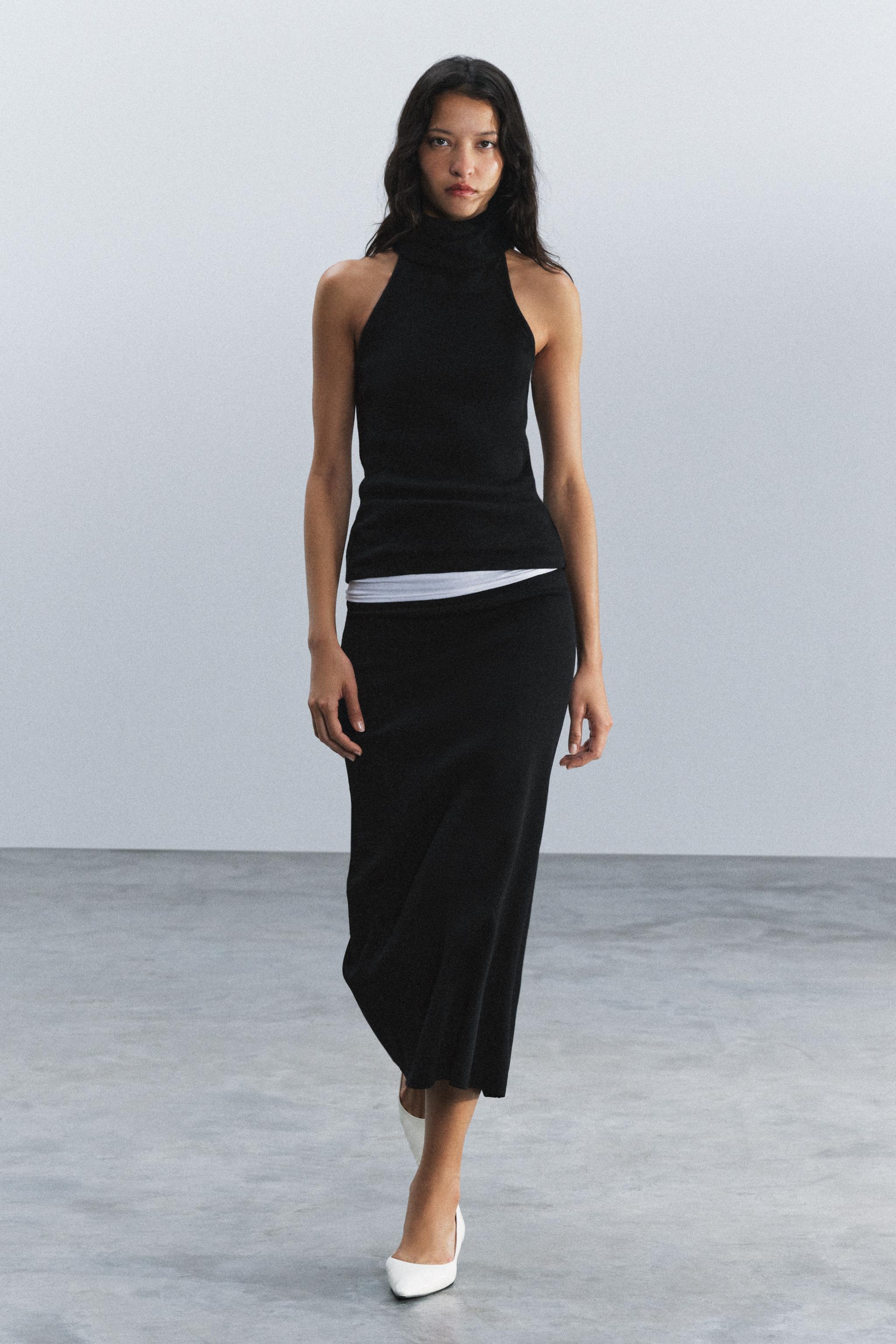 HIGH NECK TOP — ZARA