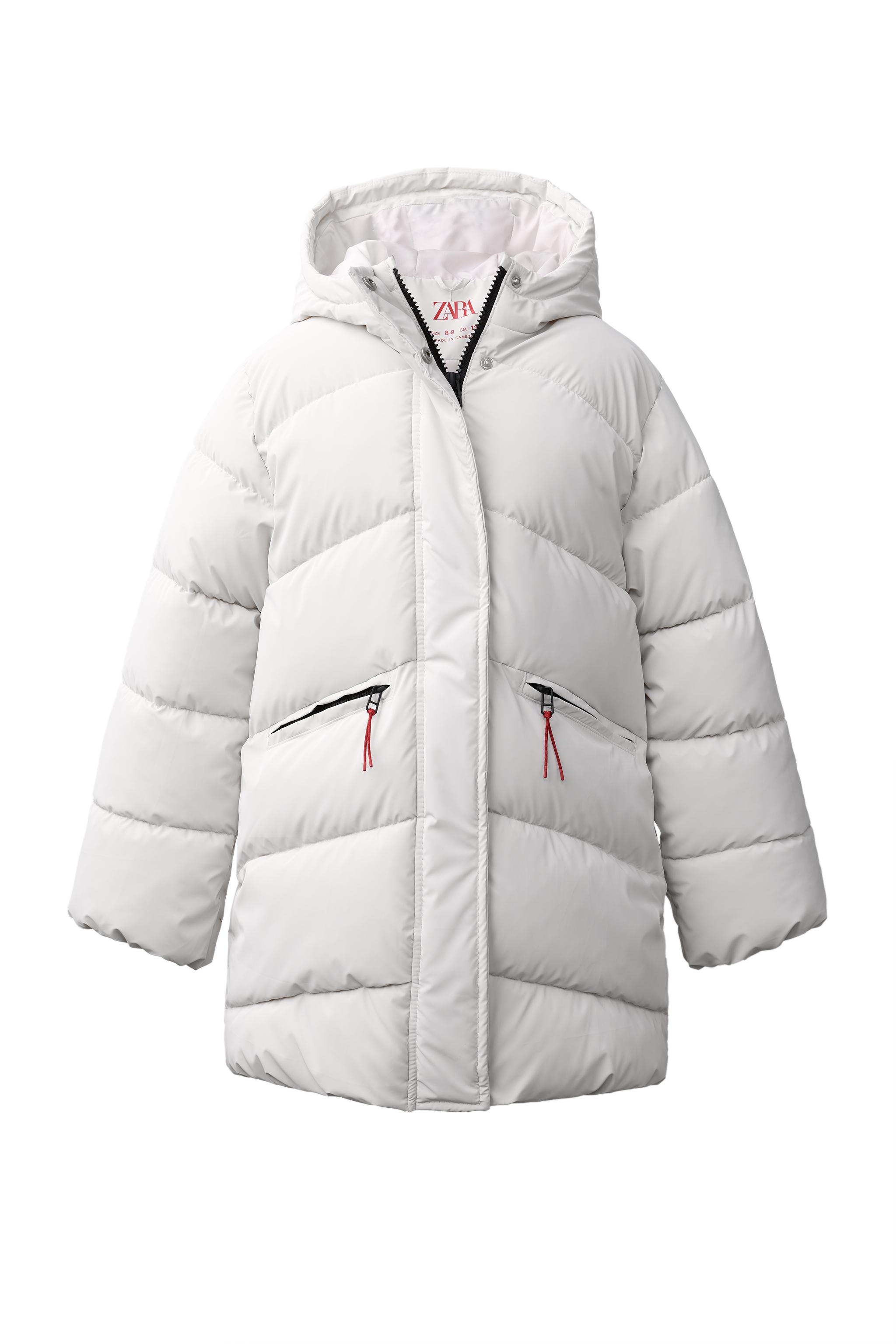 WATER-RESISTANT RUBBERISED QUILTED COAT — ZARA