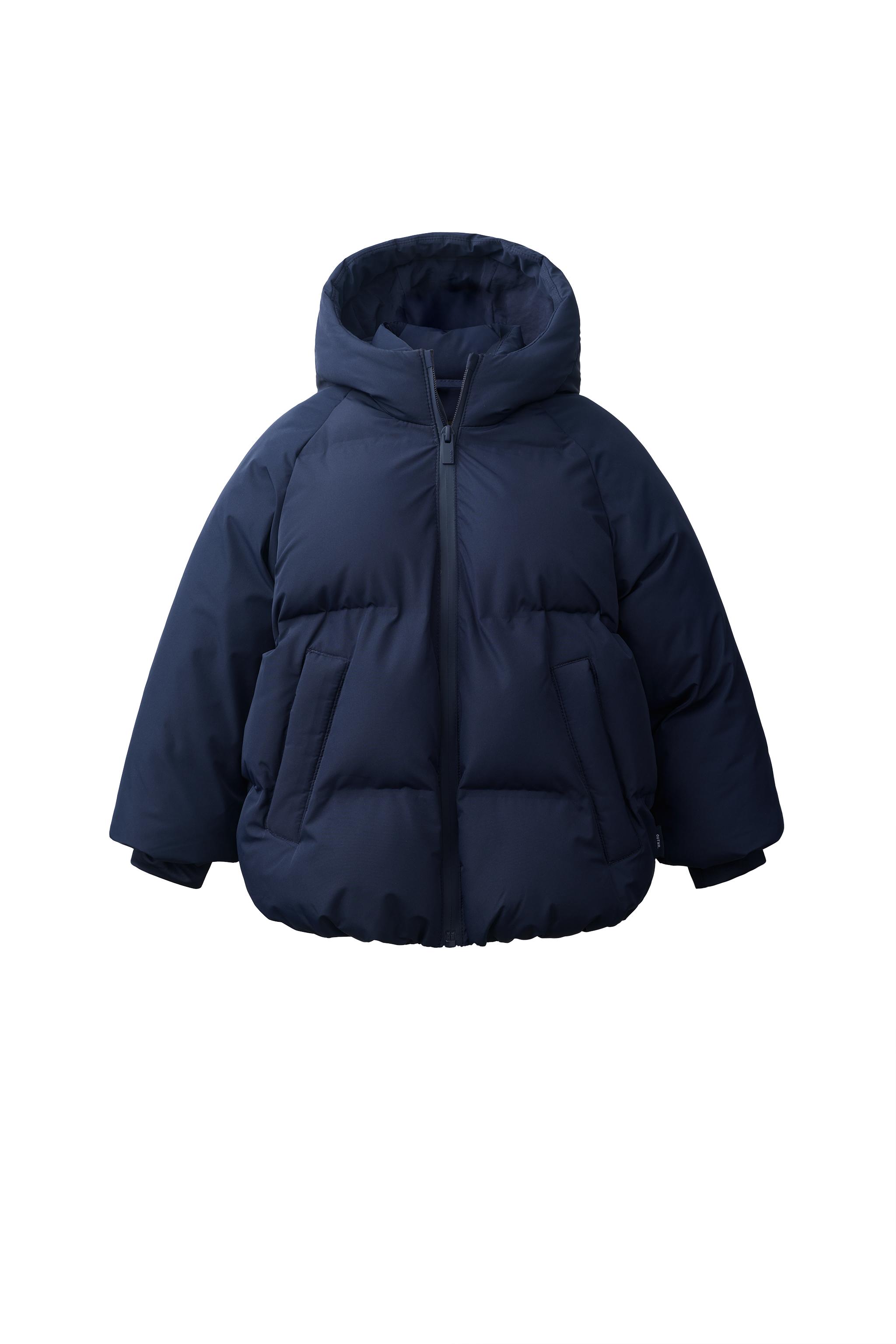 Водоотталкивающее стёганое пальто с капюшоном — ZARA