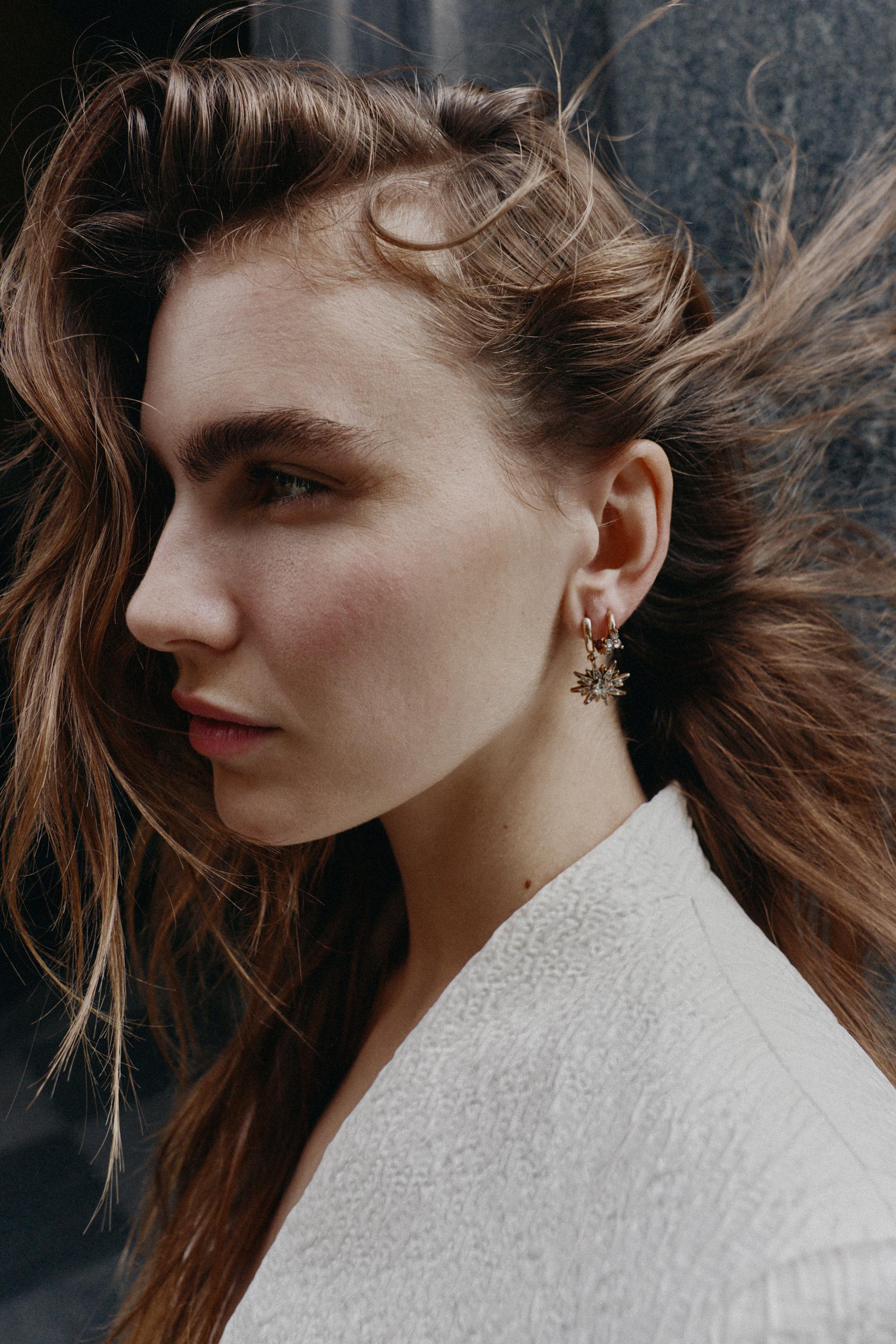 НАБОР МИНИ-СЕРЕГ-КОЛЕЦ СО ЗВЕЗДАМИ — ZARA