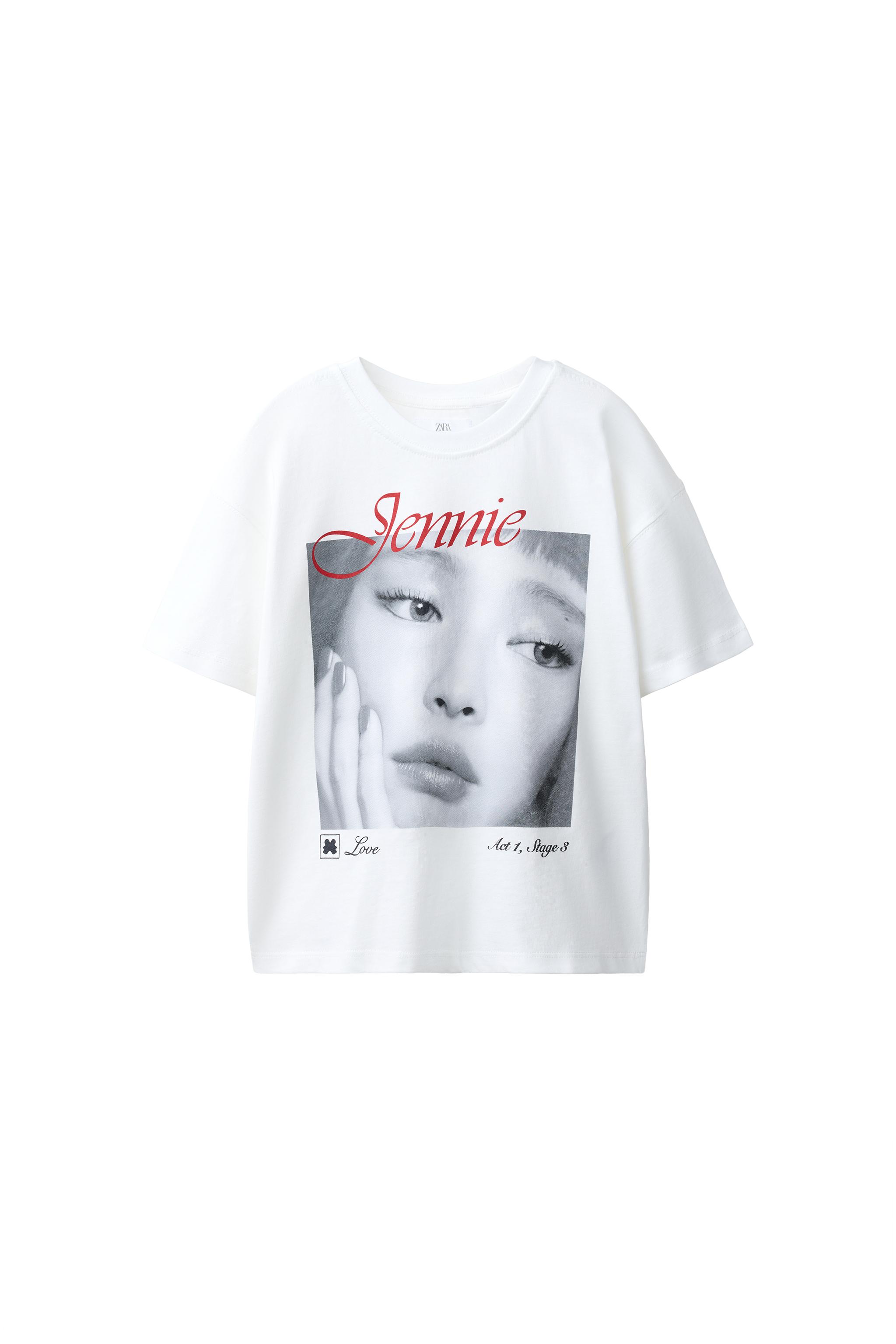 Футболка с принтом фотографии Дженни ©™ — ZARA