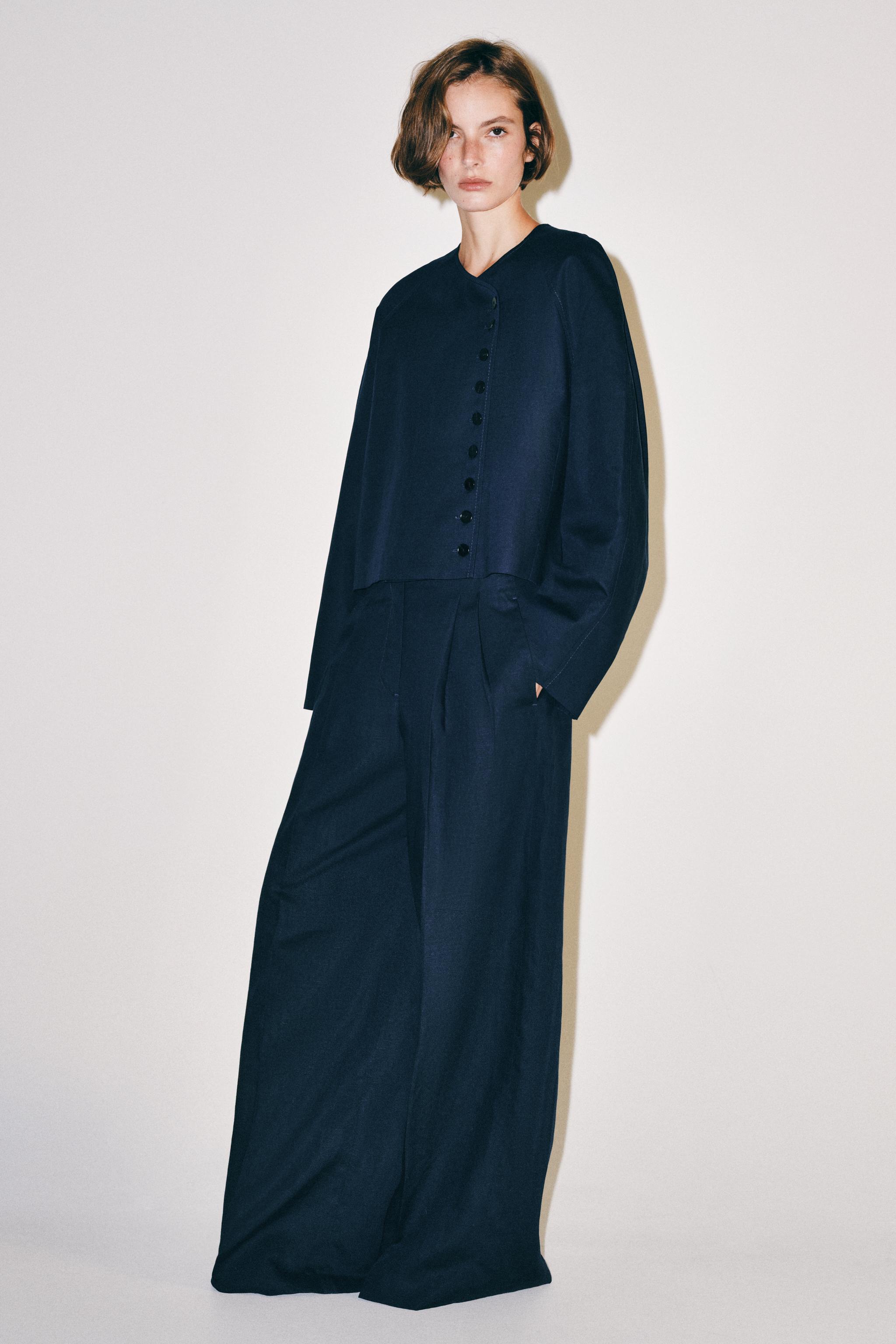 Укороченный блейзер ZW COLLECTION — ZARA