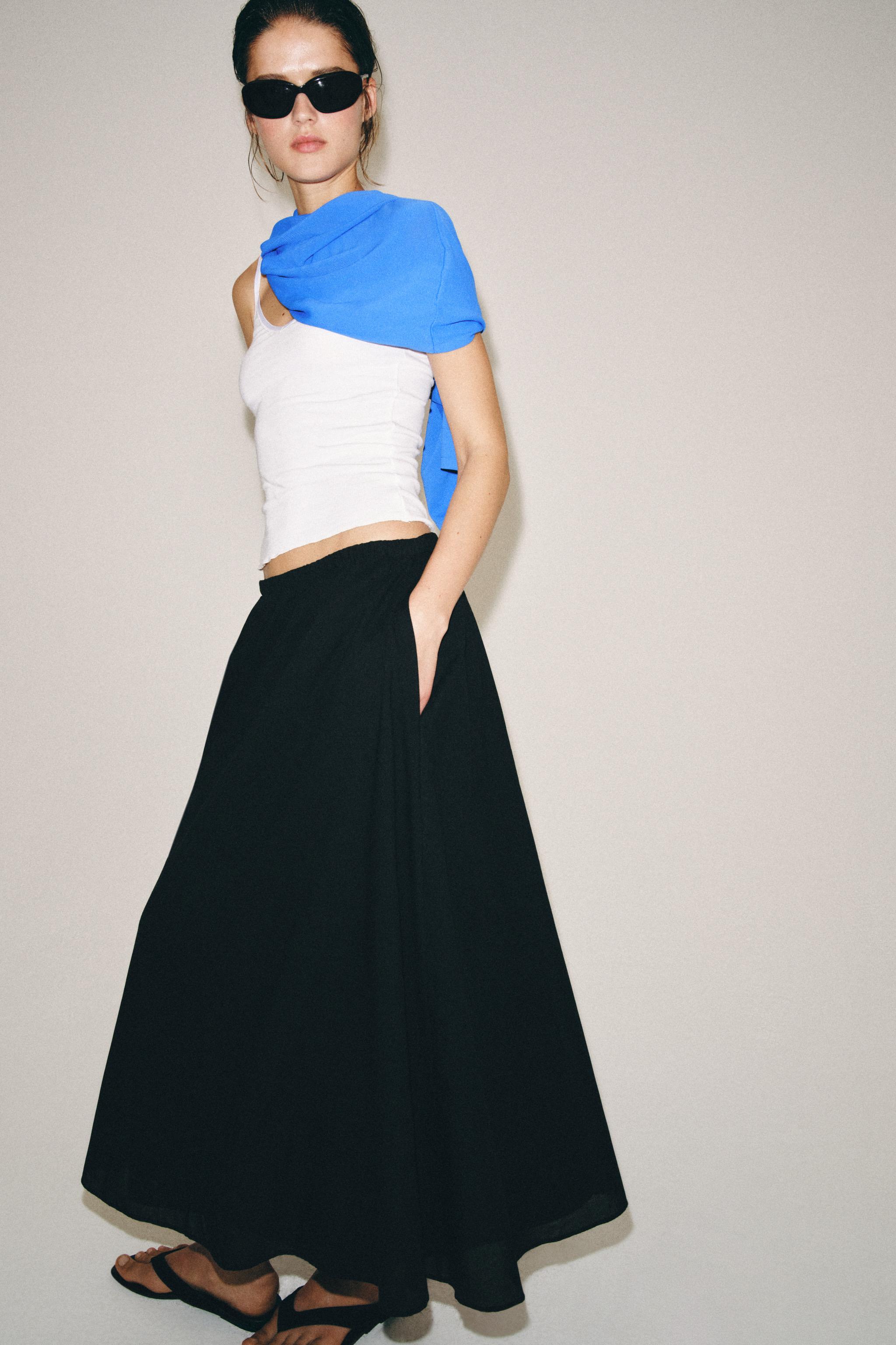 Длинная юбка ZW COLLECTION — ZARA