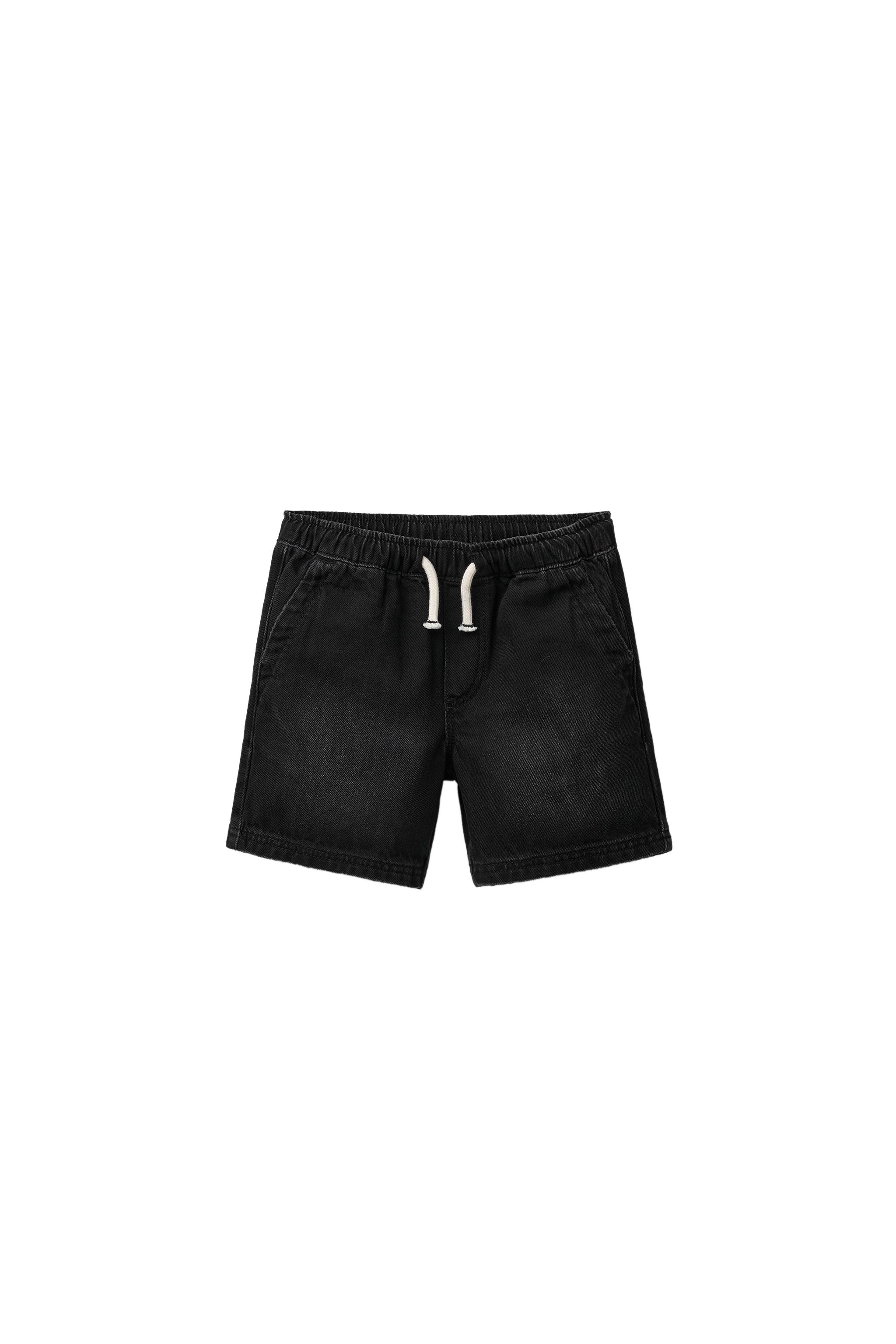 Джинсовые бермуды с этикеткой — ZARA