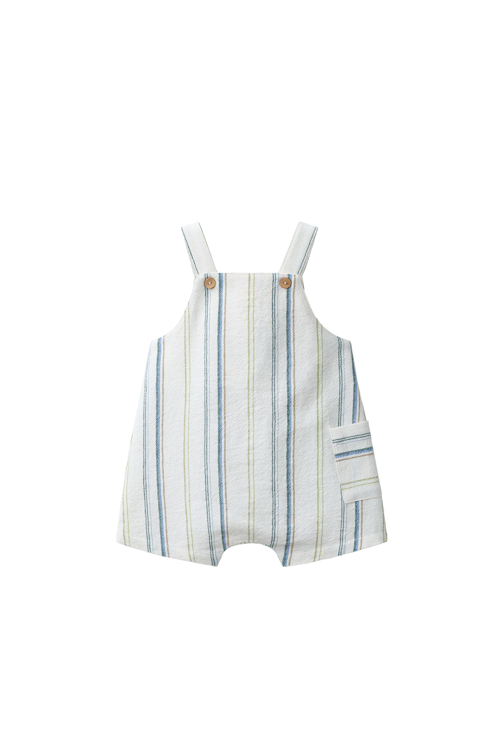 Комбинезон в полоску укороченный — ZARA