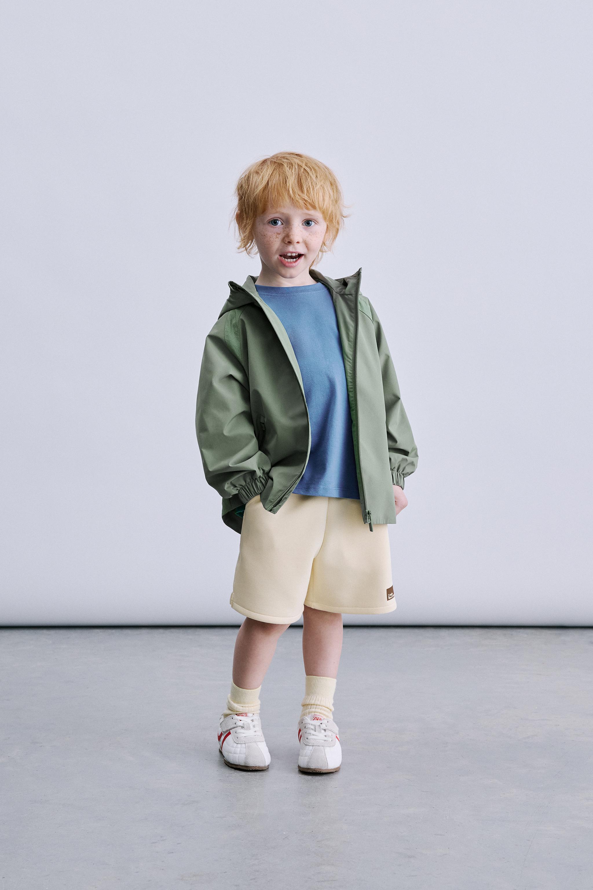 Бермуды из интерлока с лейблом — ZARA
