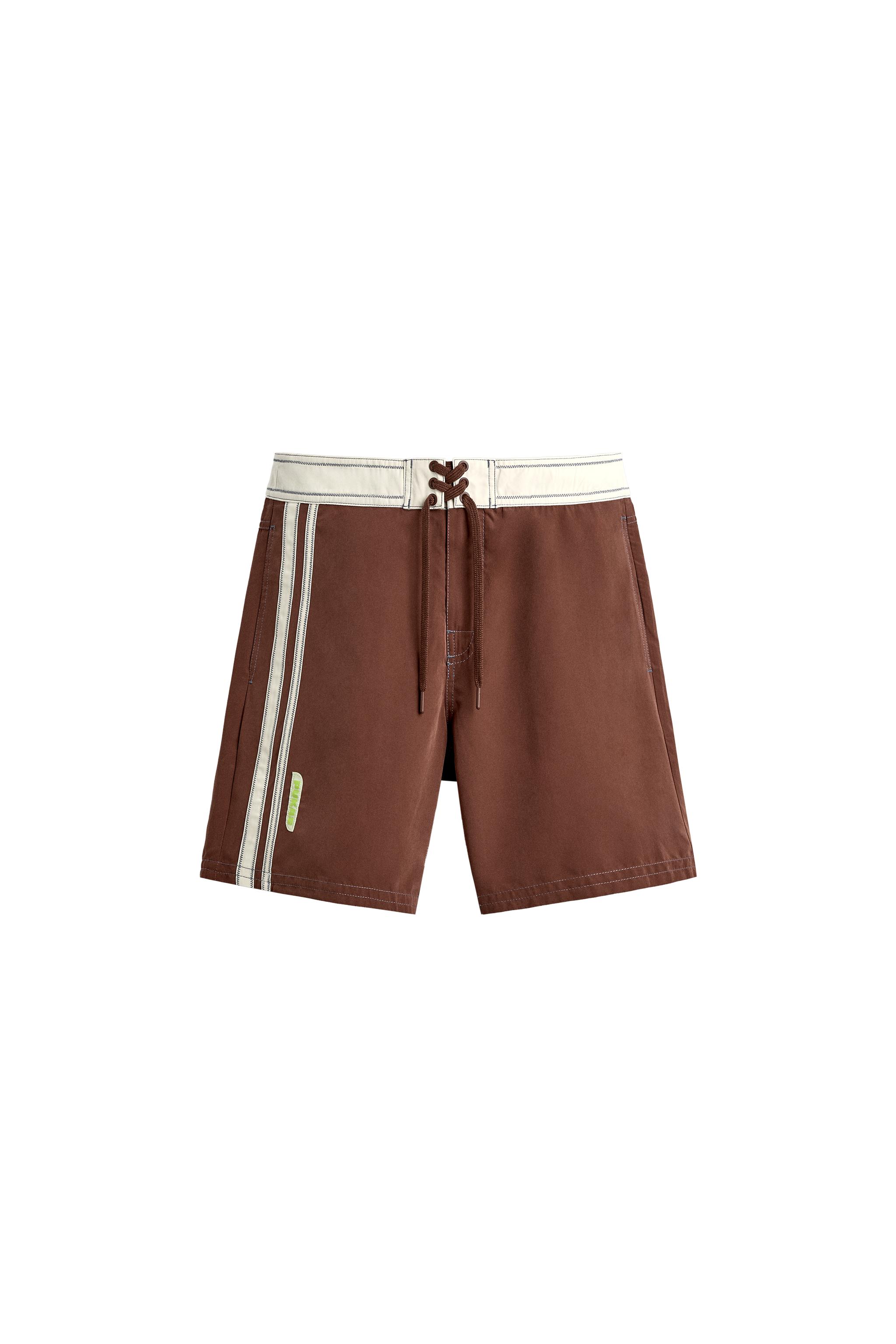 Длинные плавки с принтом Pukas Surf x ZARA BANDS — ZARA