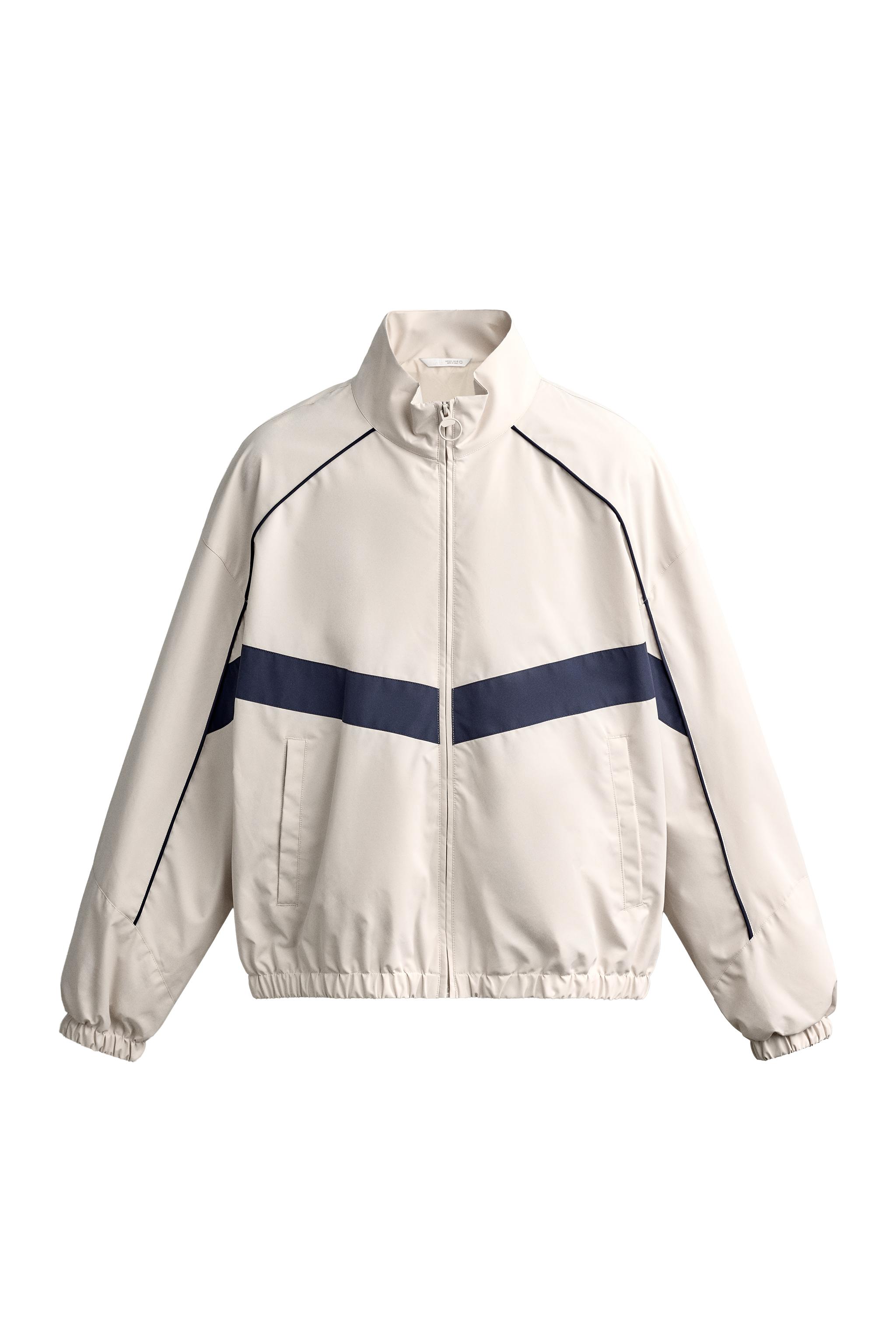 Ветровка с контрастными деталями — ZARA