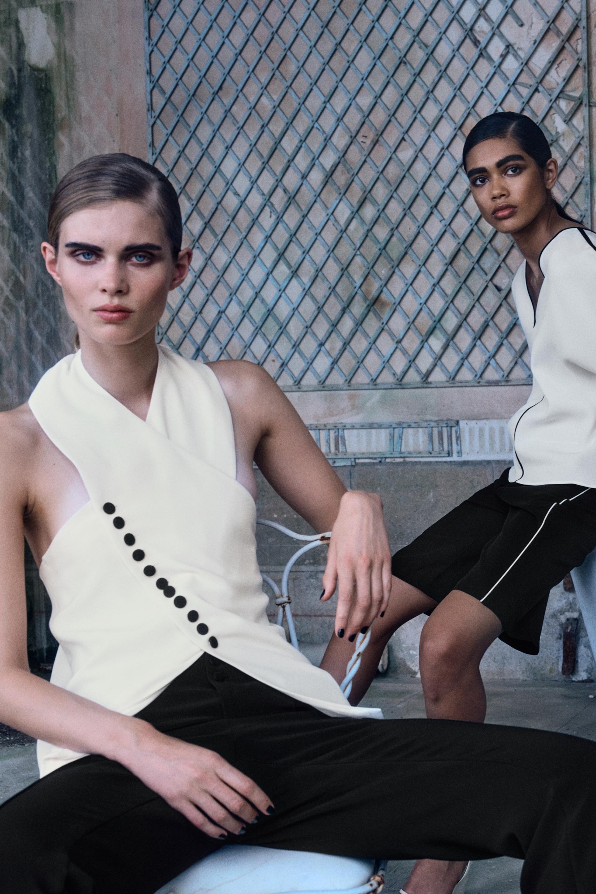 ЖИЛЕТ-ХАЛТЕР НА ЗАПАХЕ — ZARA
