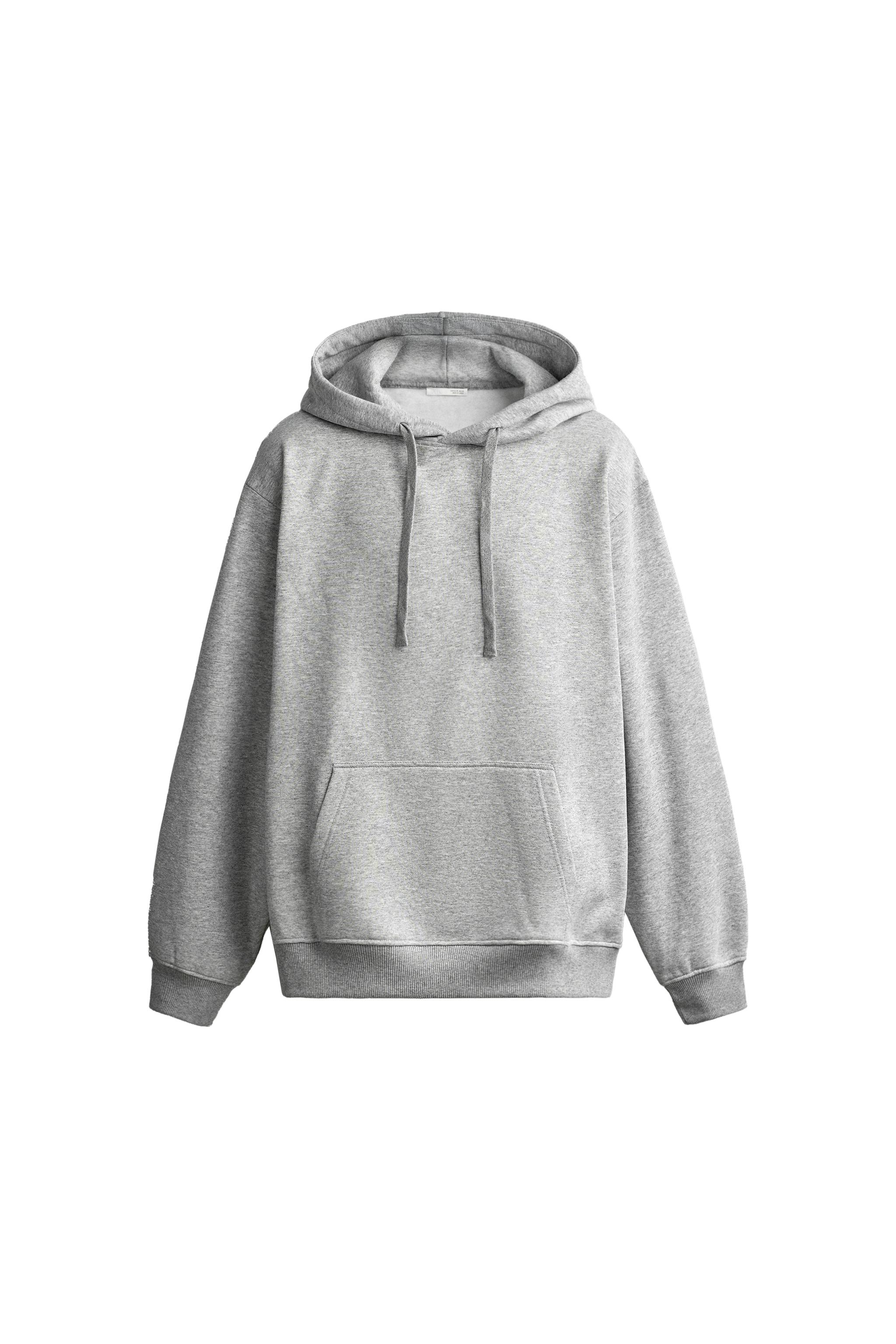 Базовое худи из плотной ткани — ZARA