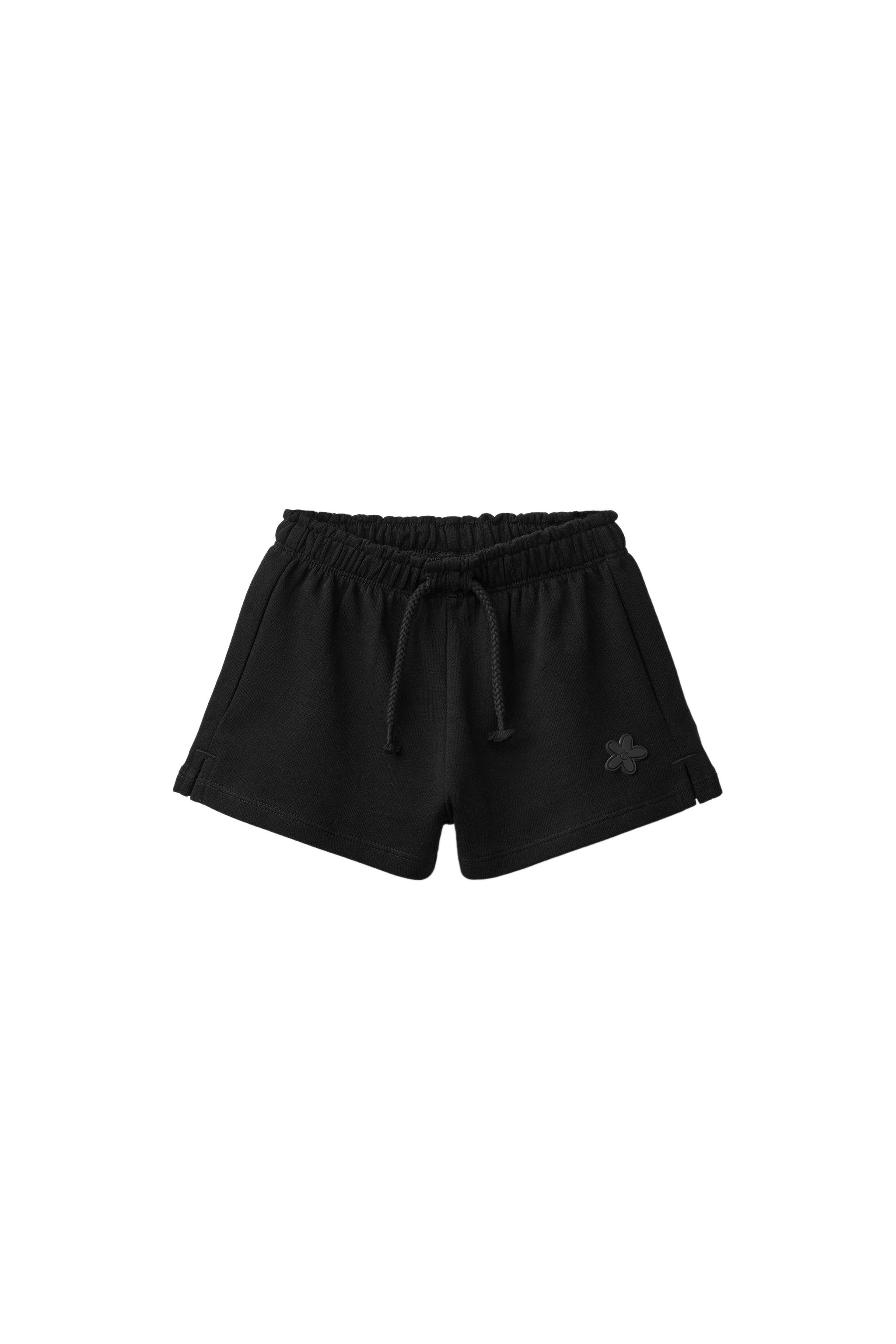 ШОРТЫ ИЗ МЯГКОЙ ТКАНИ С ПРОРЕЗИНЕННОЙ АППЛИКАЦИЕЙ — ZARA