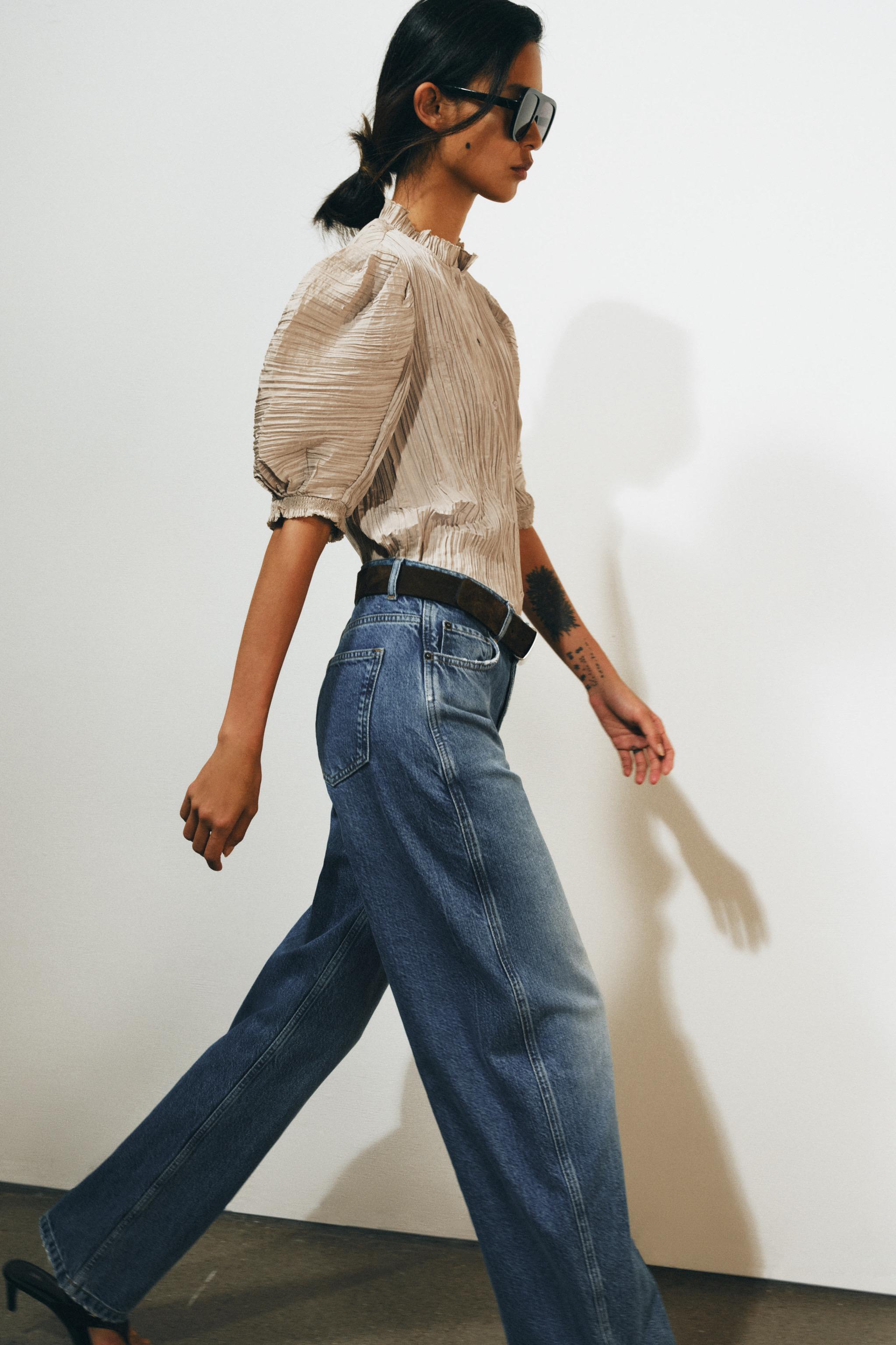 РУБАШКА С ОБЪЕМНЫМИ РУКАВАМИ — ZW COLLECTION — ZARA