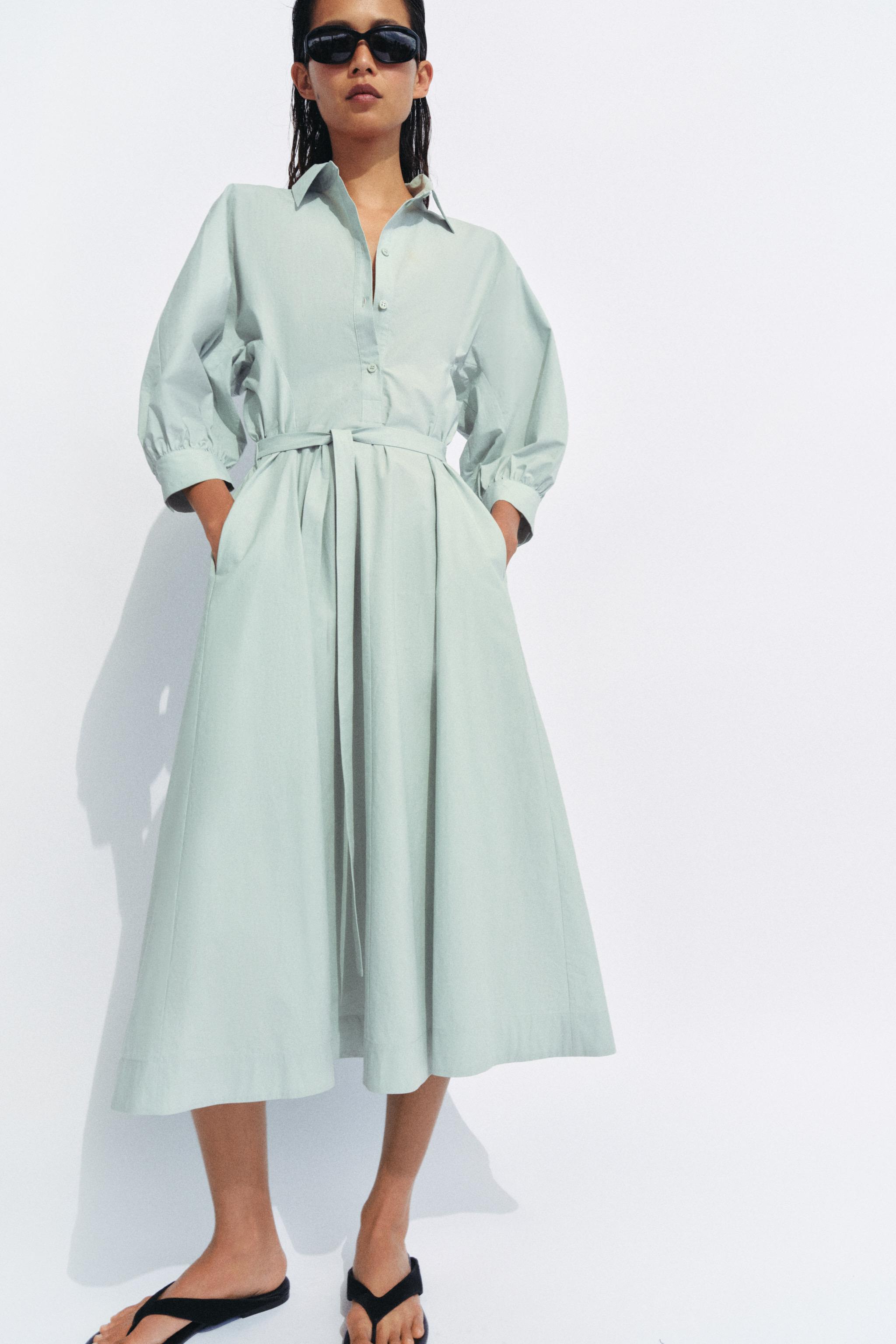 Платье-рубашка ZW COLLECTION — ZARA