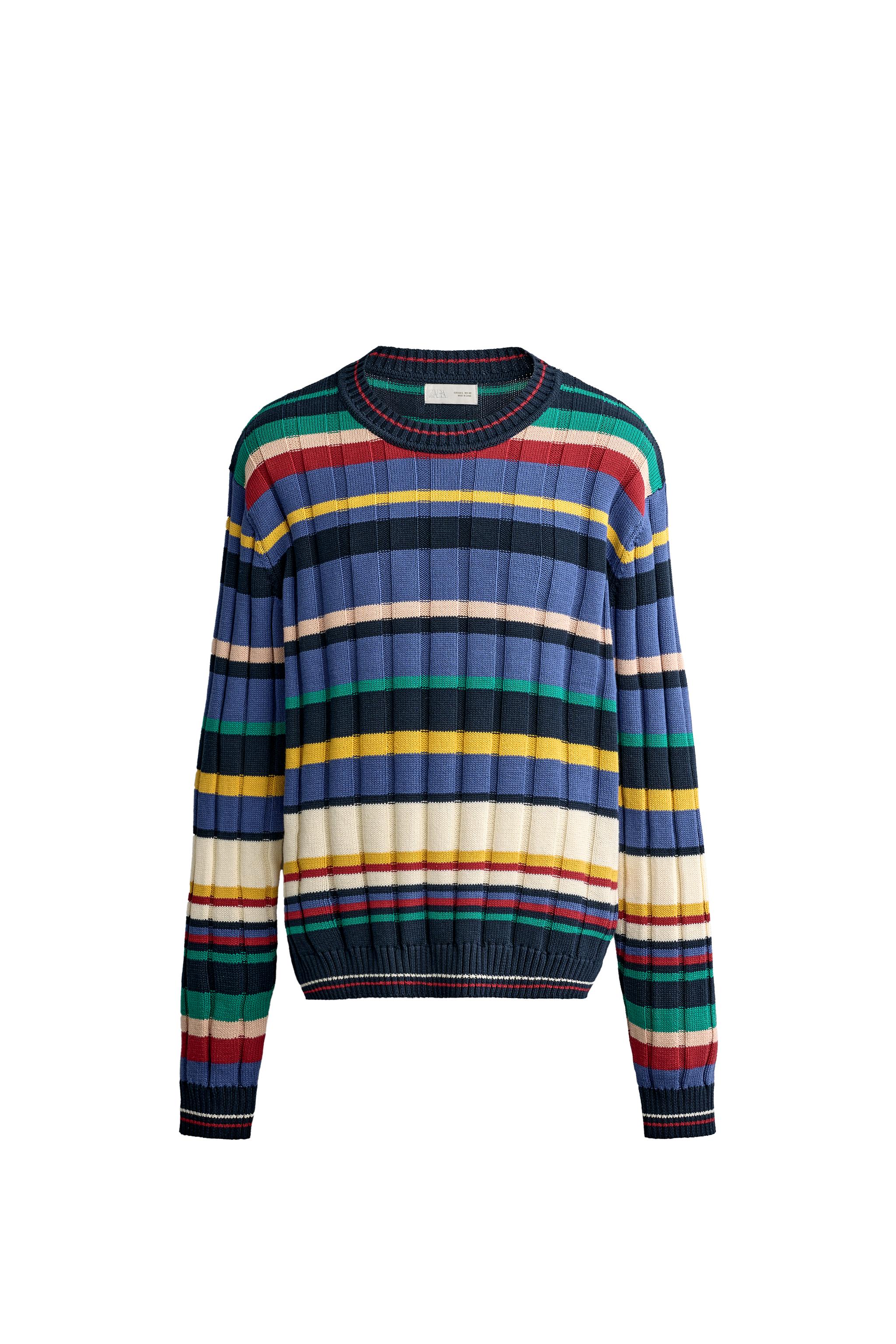 ХЛОПКОВЫЙ ЖАККАРДОВЫЙ СВИТЕР — ZARA