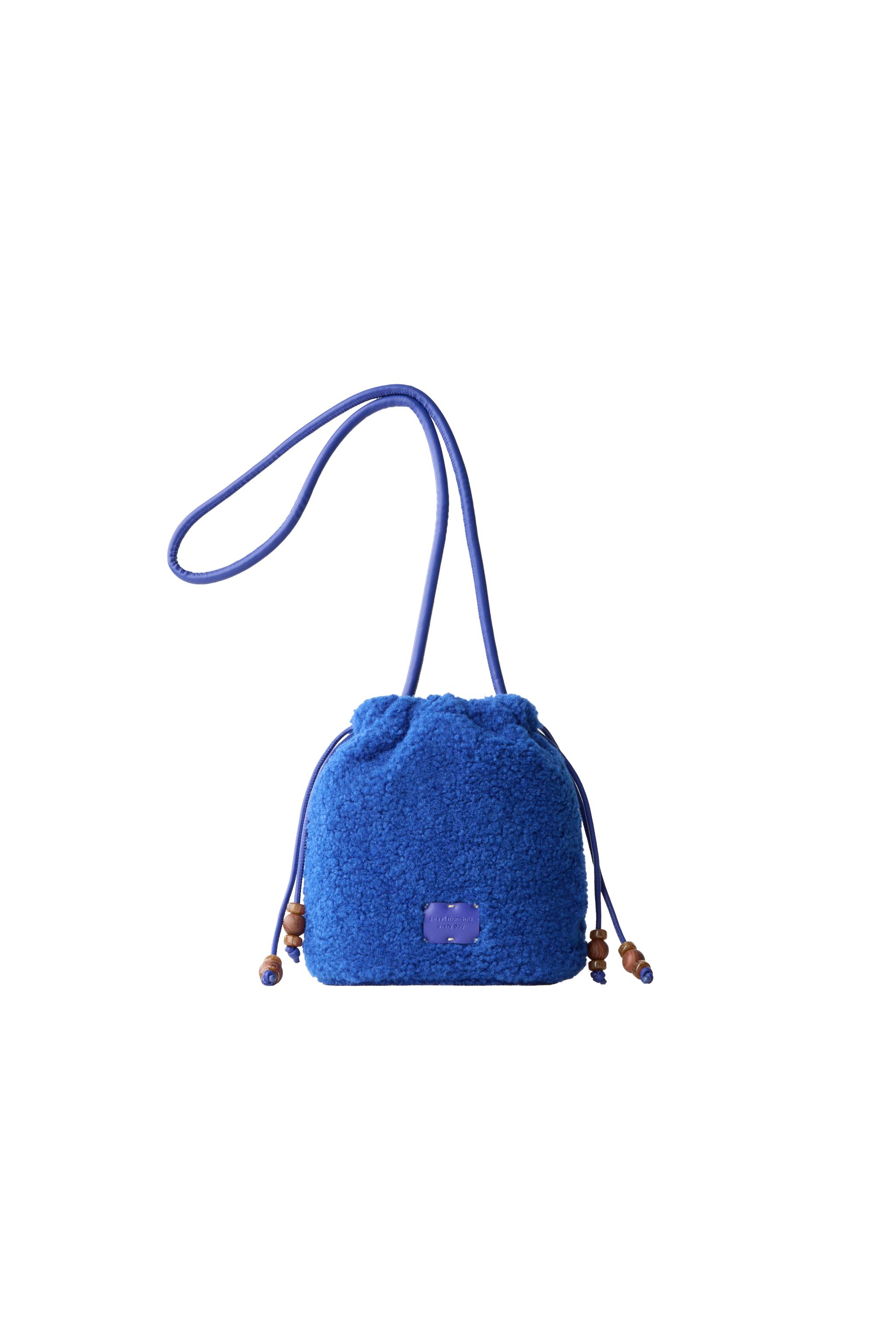 BEADED SHEEPSKIN BUCKET BAG — ZARA