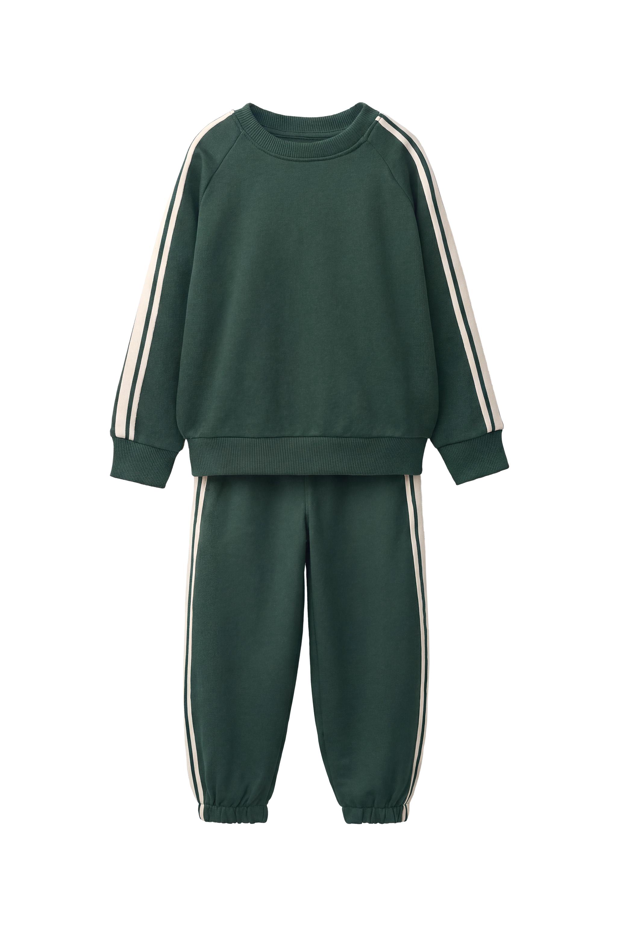 КОМПЛЕКТ ИЗ ТОЛСТОВКИ И БРЮК-ДЖОГГЕРОВ С ЛАМПАСАМИ — ZARA