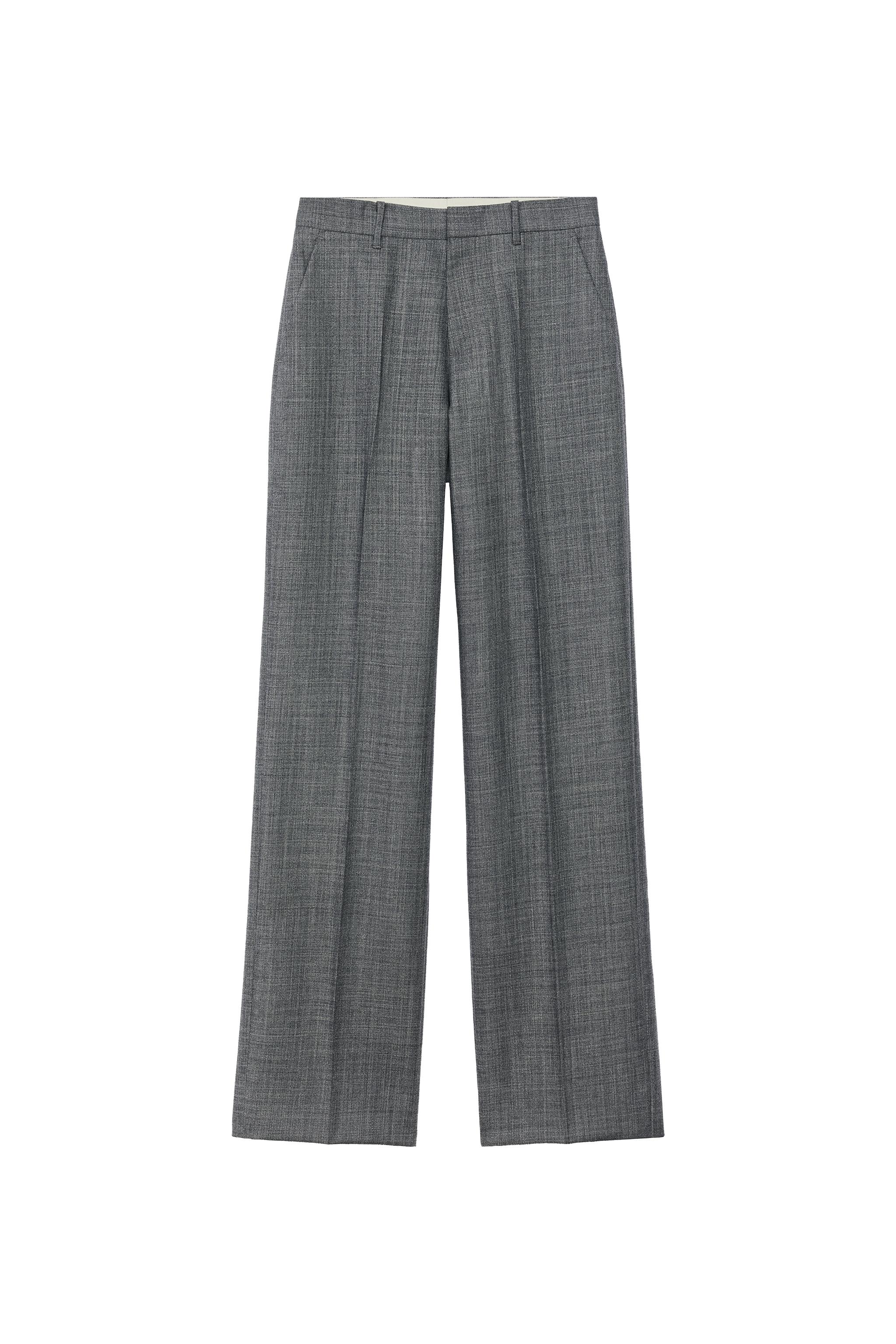 100% WOOL SUIT TROUSERS — ZARA
