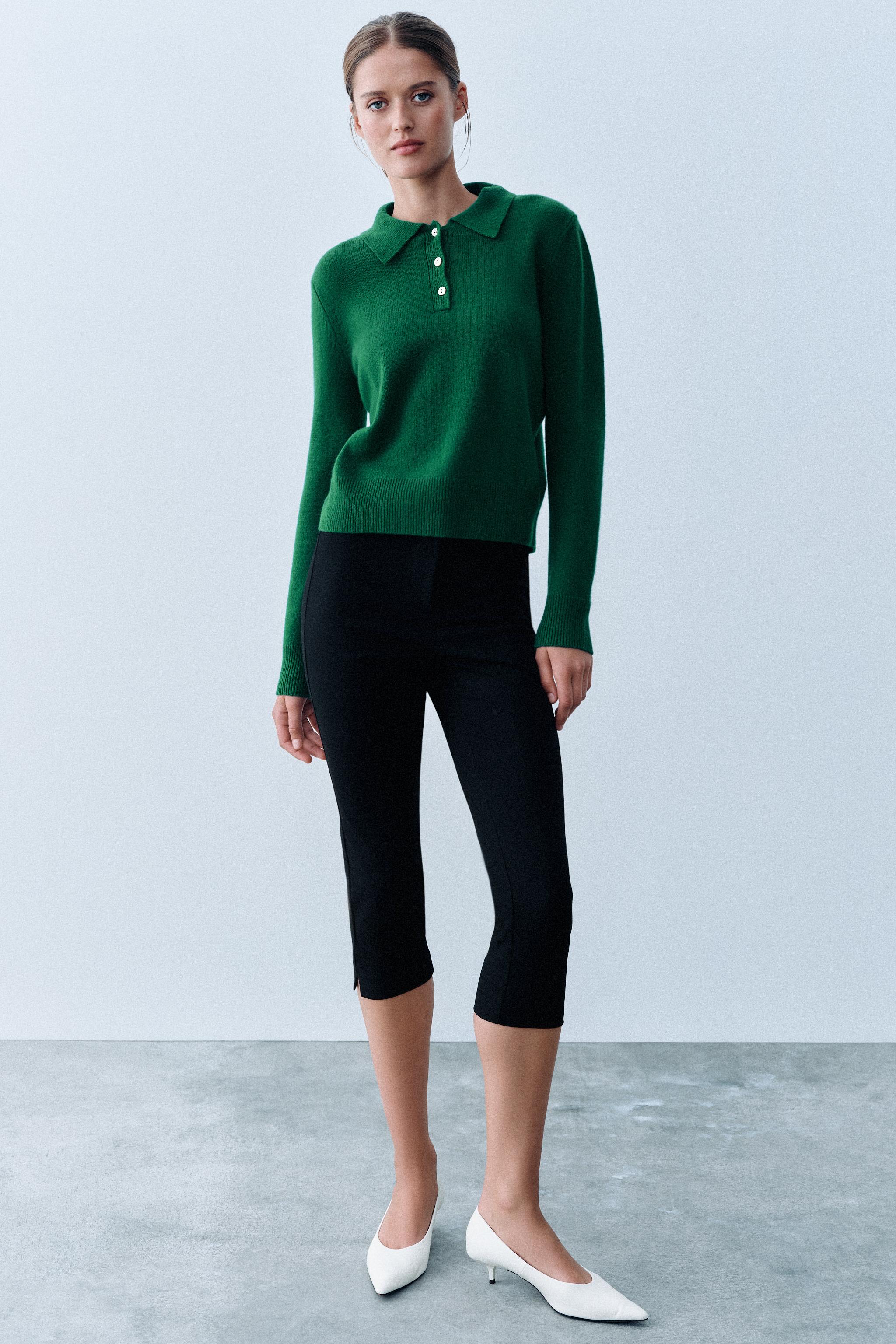 СВИТЕР ПОЛО ИЗ 100% ШЕРСТИ — ZARA