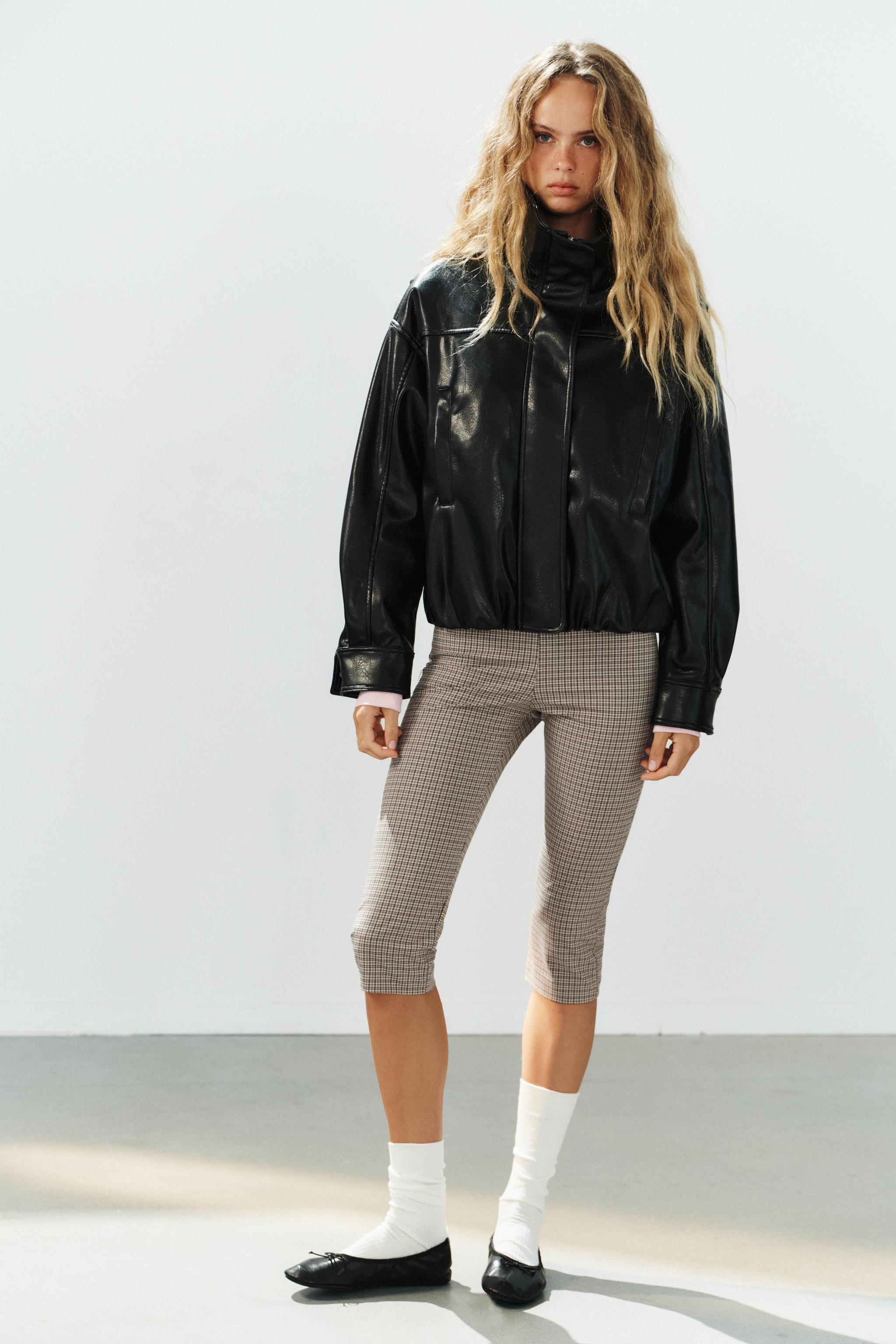 БОМБЕР ИЗ ИСКУССТВЕННОЙ КОЖИ — ZARA