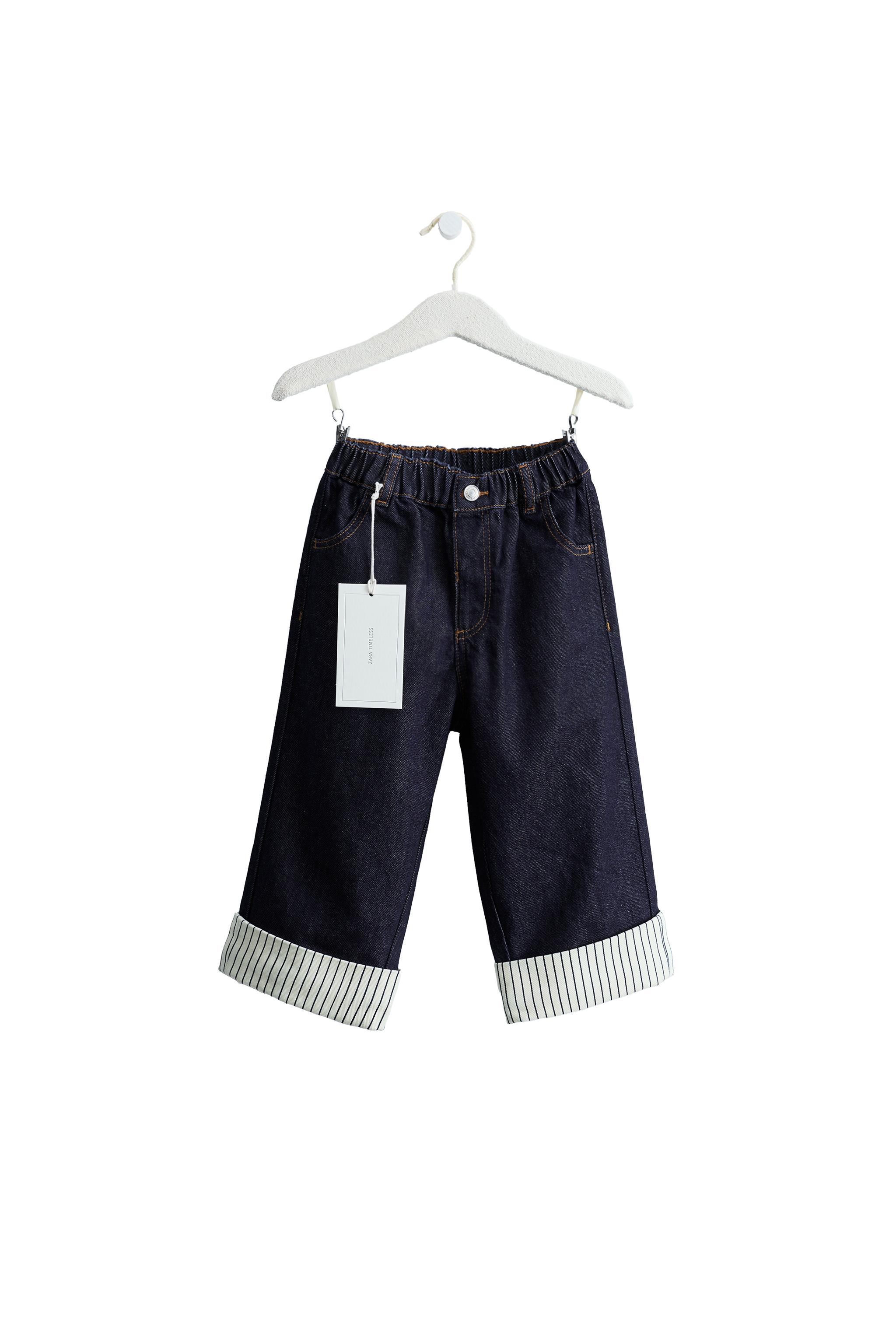 Джинсы прямого кроя с декоративной строчкой из коллекции ZARA TIMELESS — ZARA